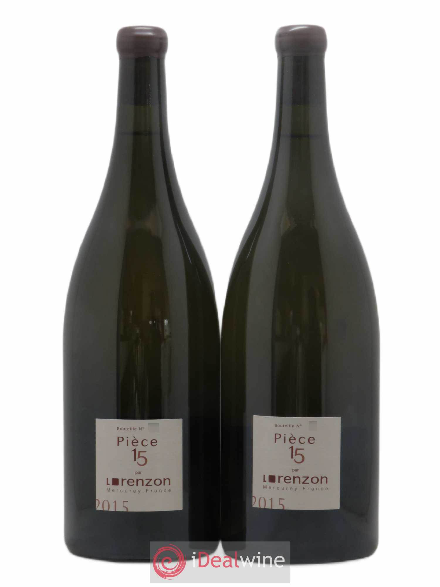 Mercurey 1er Cru Piece 15 Bruno Lorenzon (sans prix de réserve) 2015 - Posten von 2 Magnum - 0