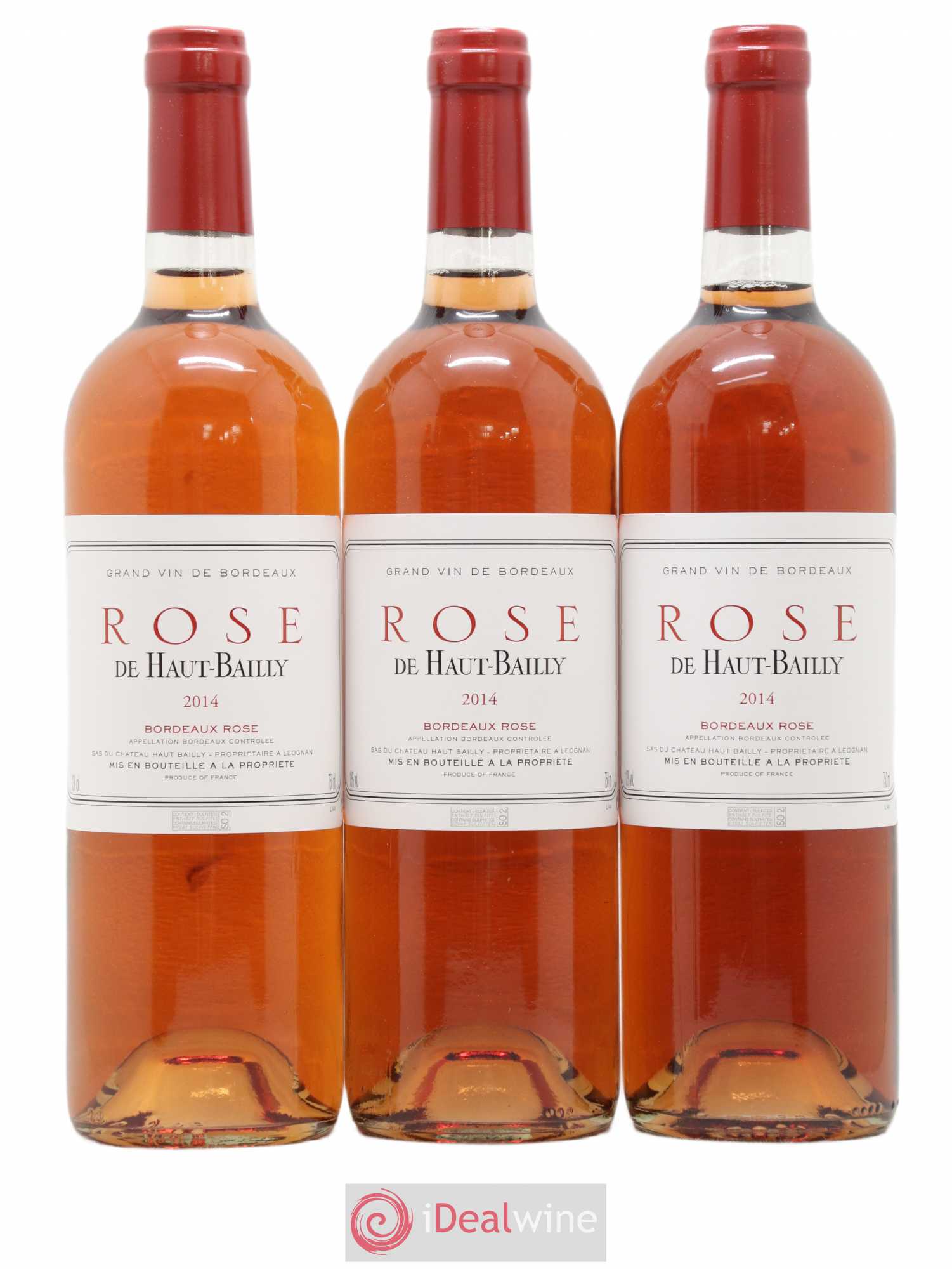 Bordeaux Rose de Haut-Bailly (sans prix de réserve) 2014 - Lot de 6 bouteilles - 1