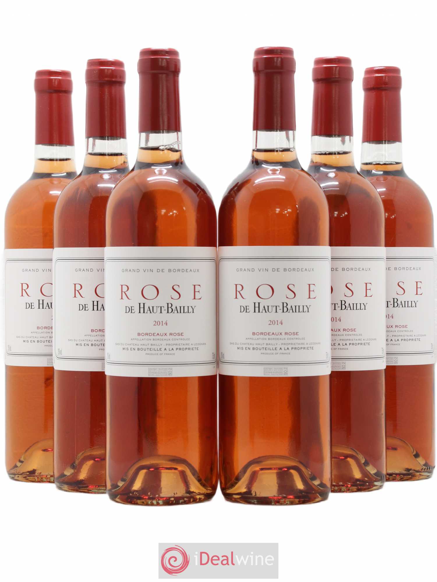Bordeaux Rose de Haut-Bailly (sans prix de réserve) 2014 - Lot de 6 bouteilles - 0