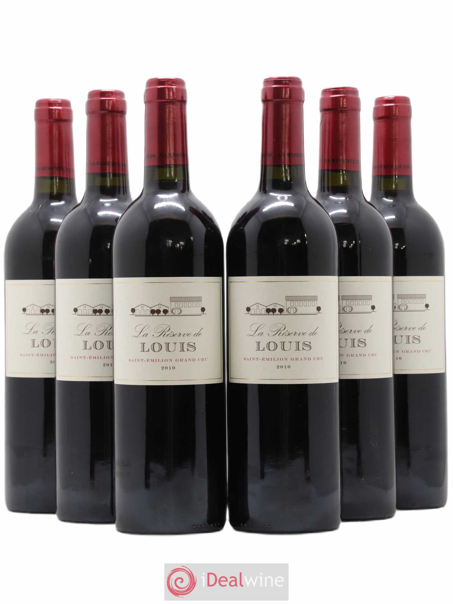 Saint-Émilion La Réserve de Louis Château Louis (sans prix de réserve) 2010 - Posten von 6 Flaschen - 0