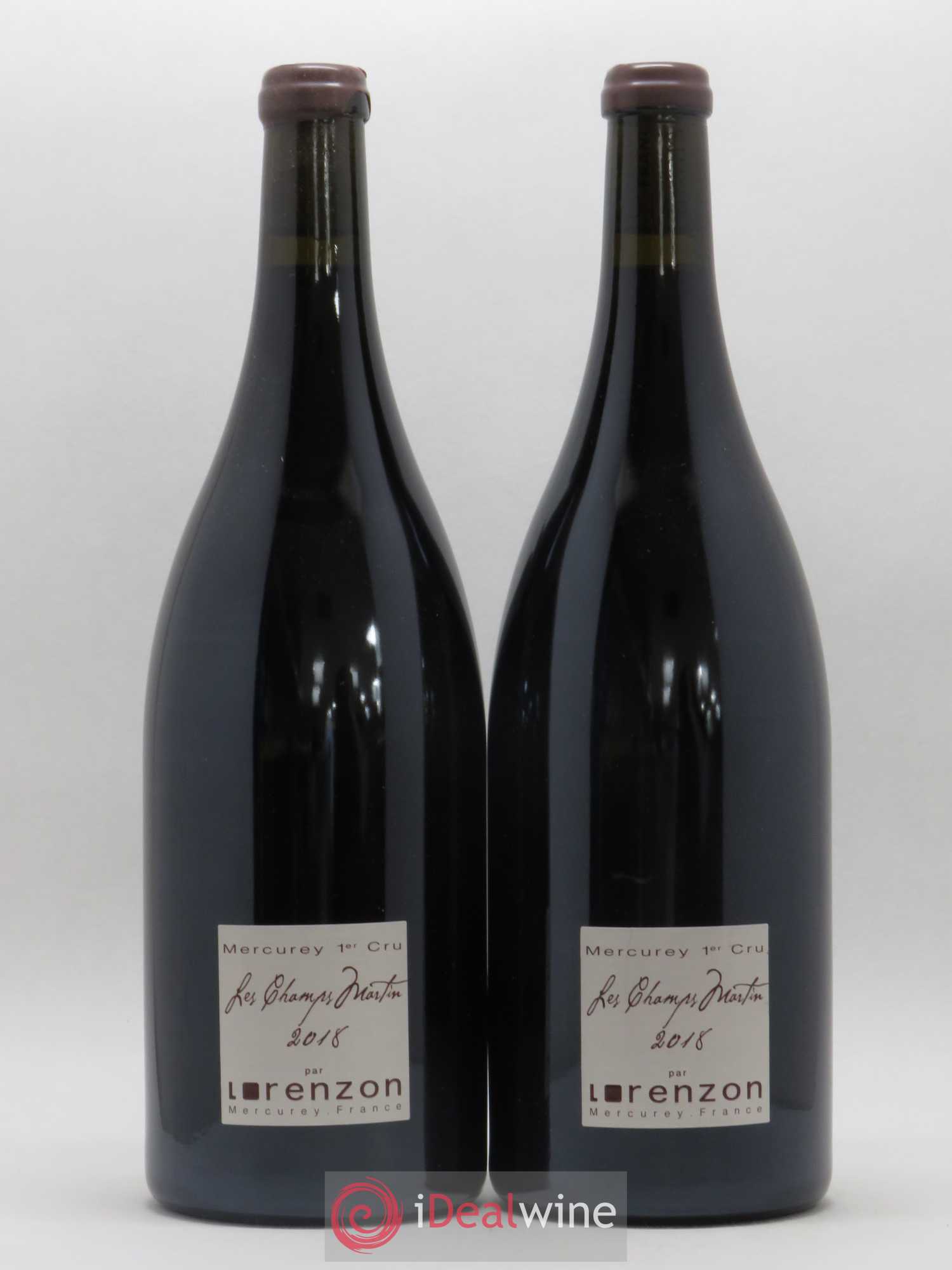 Mercurey 1er Cru Les Champs Martin Bruno Lorenzon 2018 - Lot de 2 magnums - 0