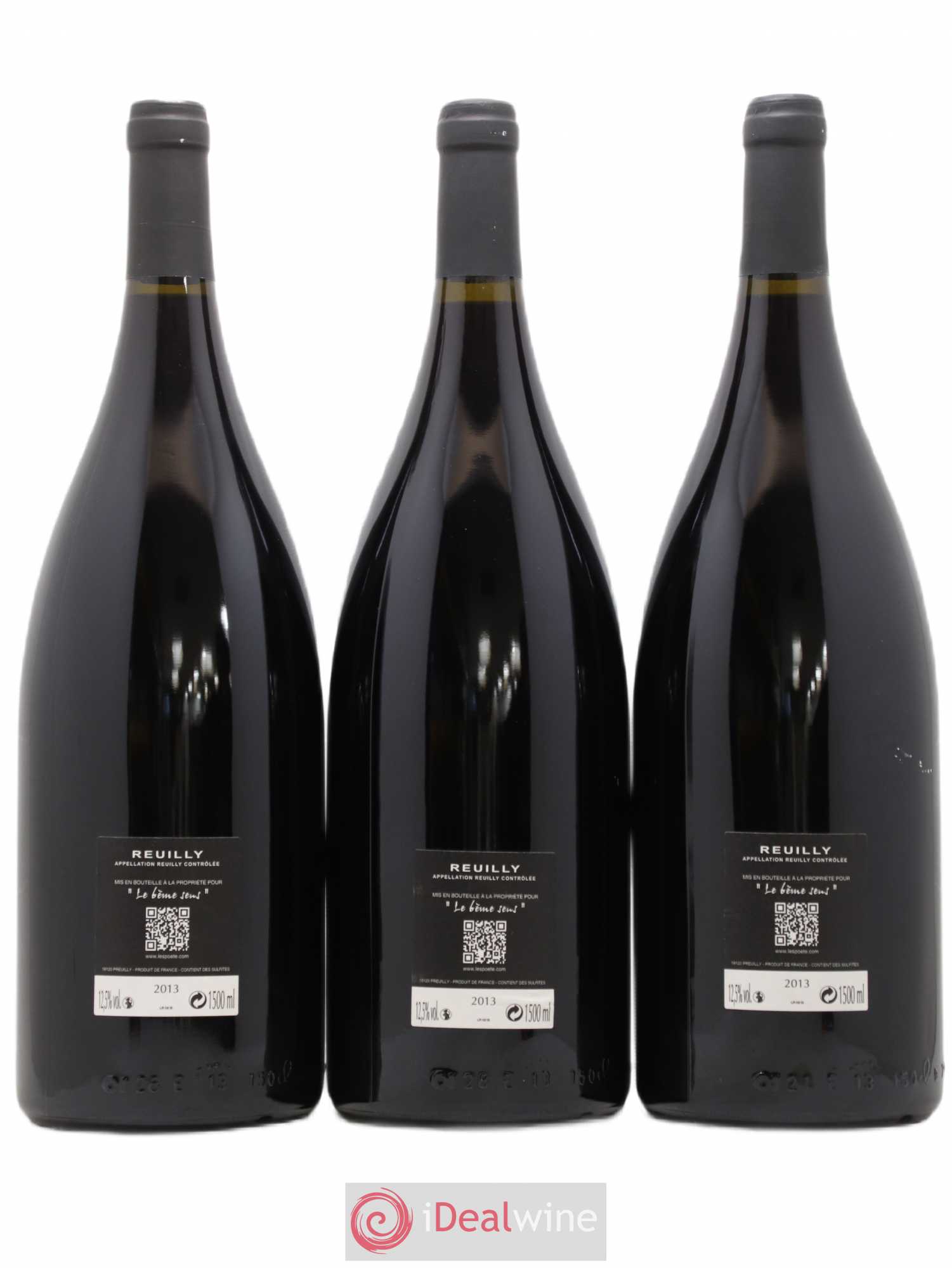 Reuilly Le 6ème sens Domaine des Poëte 2013 - Posten von 3 Magnum - 1