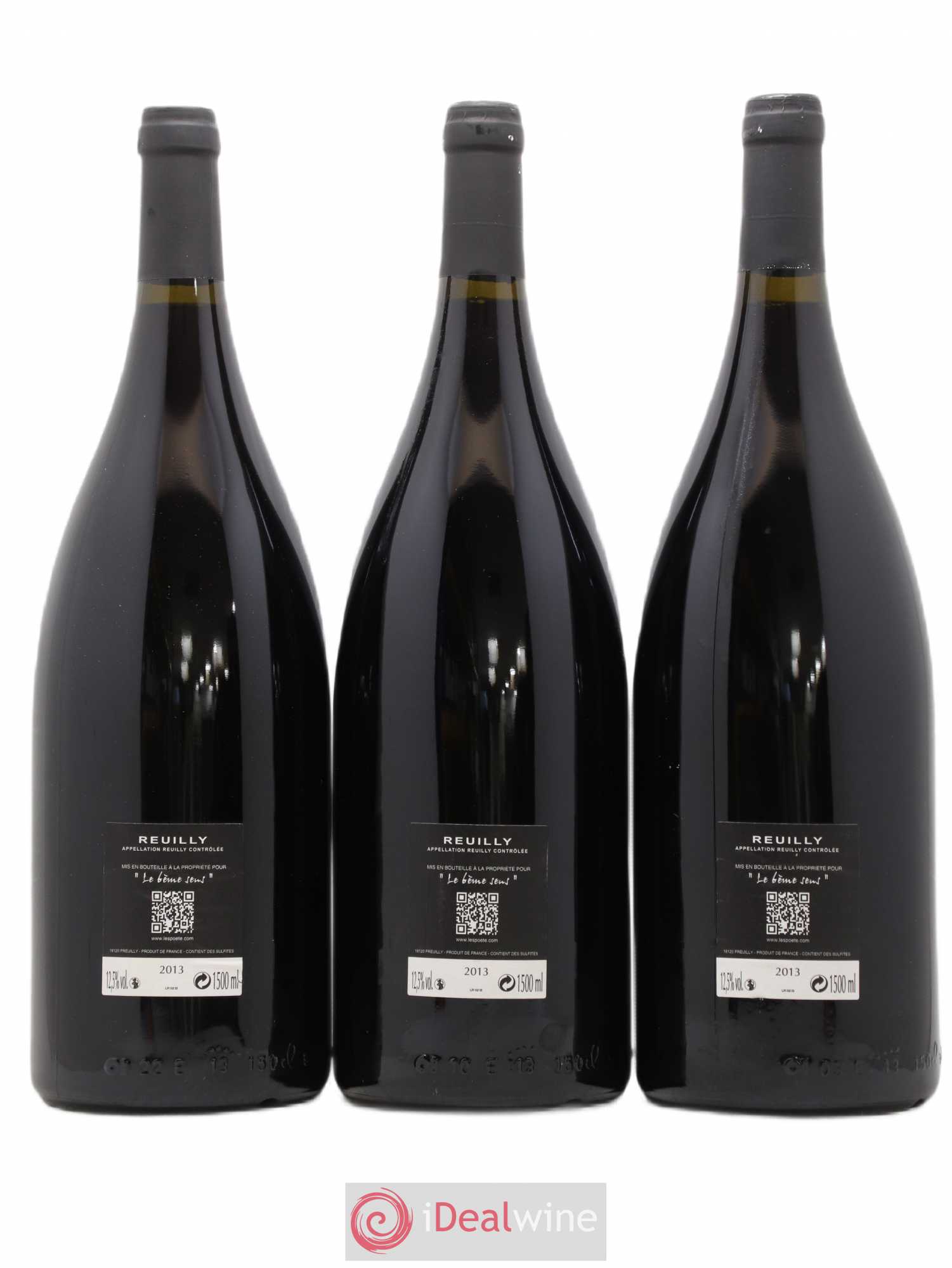 Reuilly Le 6ème sens Domaines des Poëte 2013 - Posten von 3 Magnum - 1