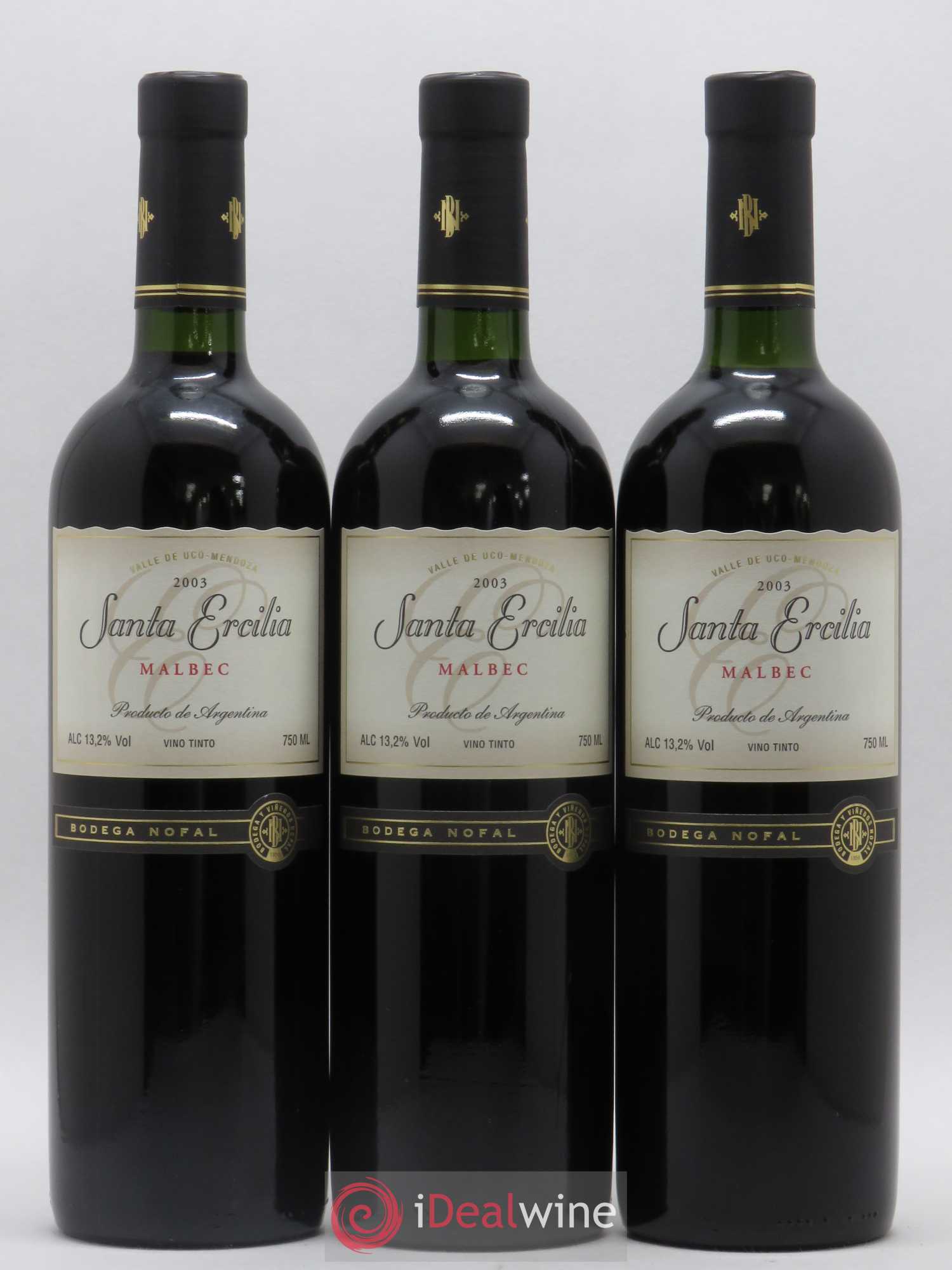 Mendoza Bodega Nofal Santa Ercilia 2003 - Posten von 6 Flaschen - 2