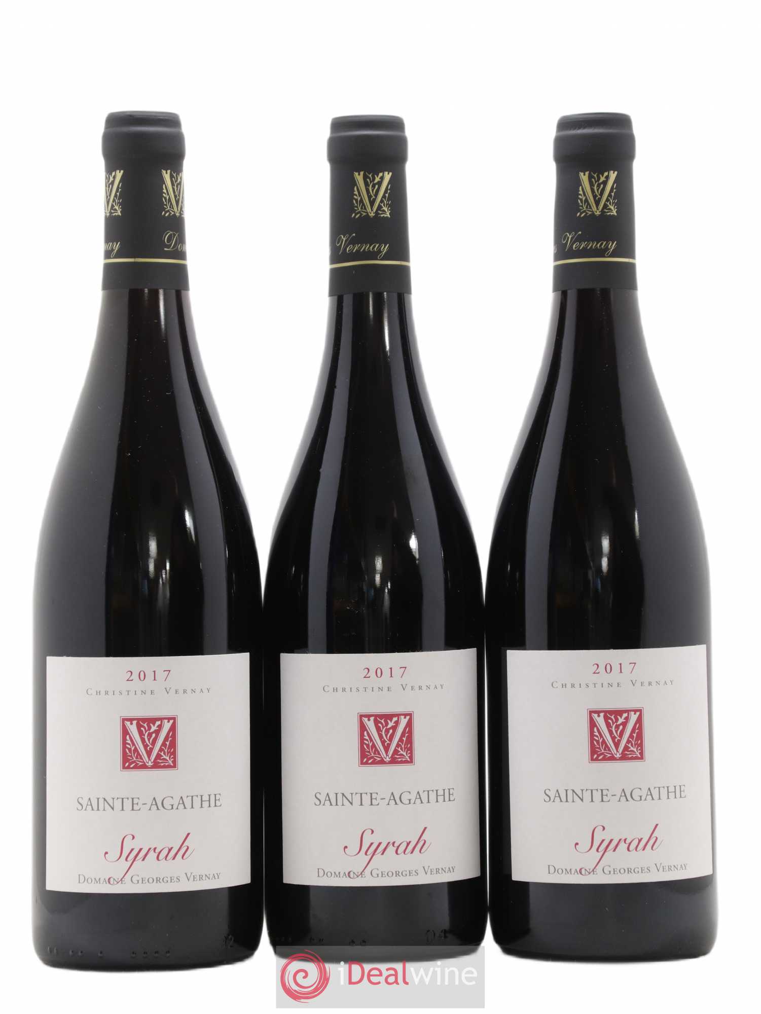 Collines Rhodaniennes Syrah Sainte-Agathe Domaine Vernay 2017 - Posten von 6 Flaschen - 3