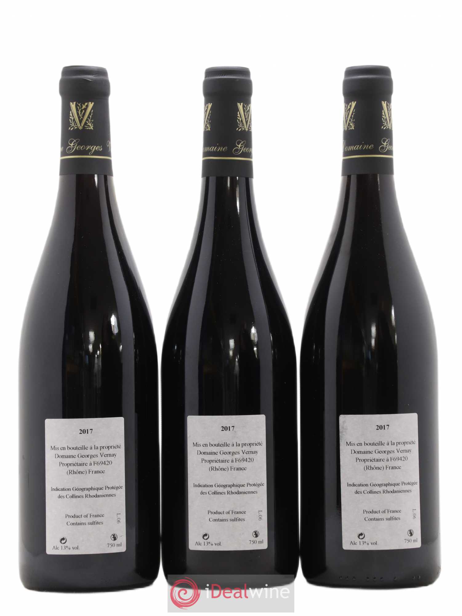 Collines Rhodaniennes Syrah Sainte-Agathe Domaine Vernay 2017 - Posten von 6 Flaschen - 4