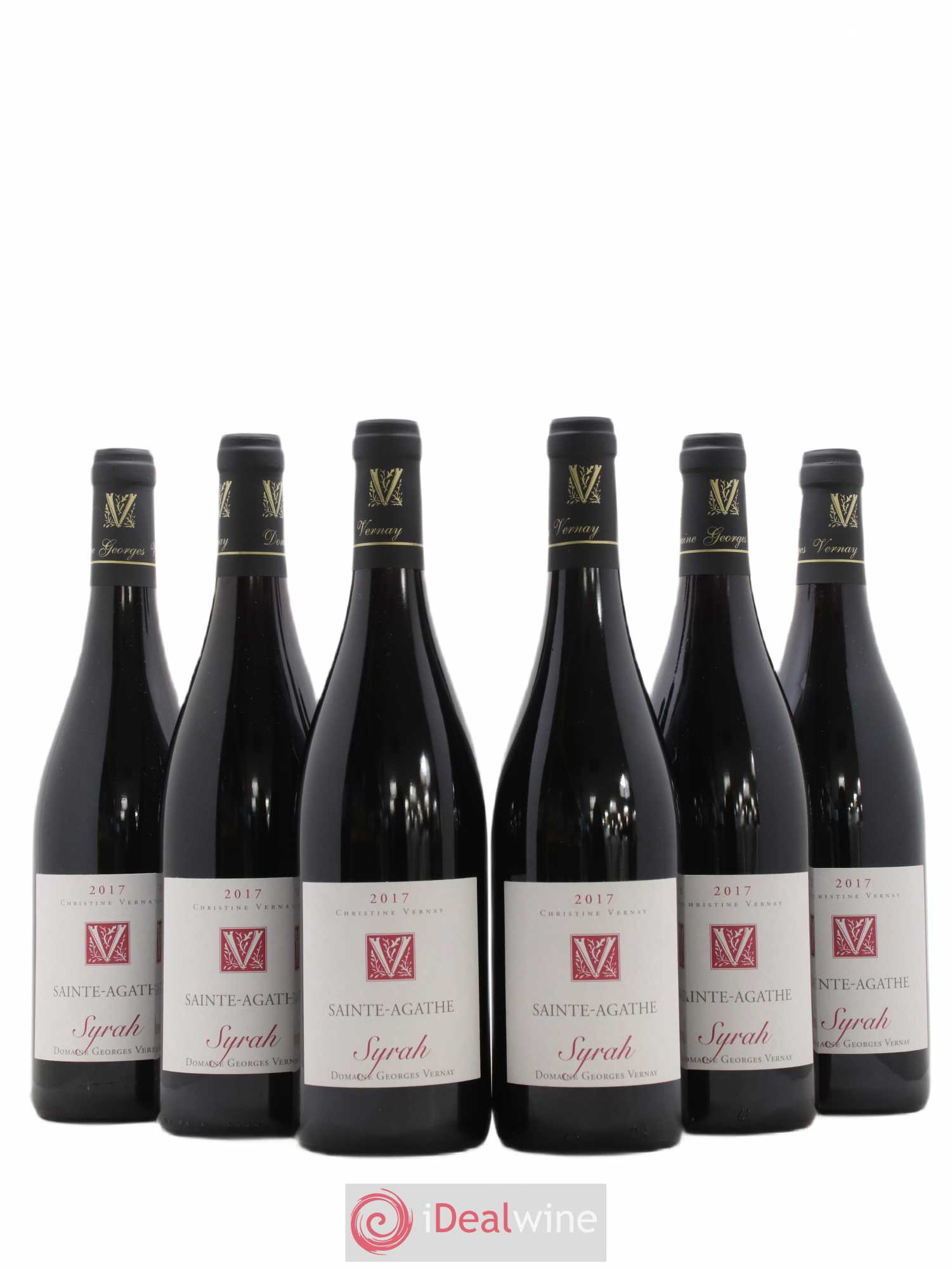 Collines Rhodaniennes Syrah Sainte-Agathe Domaine Vernay 2017 - Posten von 6 Flaschen - 0