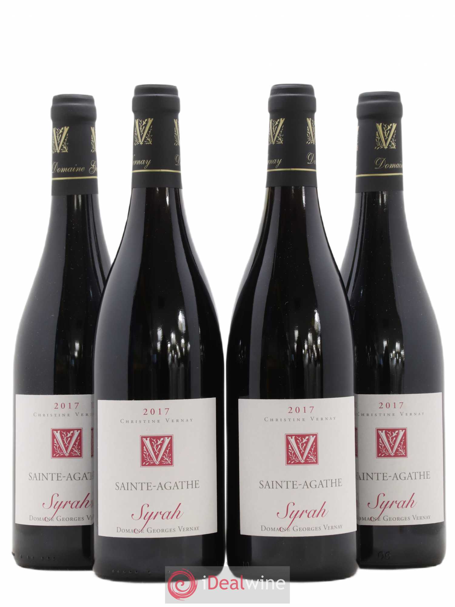 Collines Rhodaniennes Syrah Sainte-Agathe Domaine Vernay 2017 - Lotto di 4 bottiglie - 0