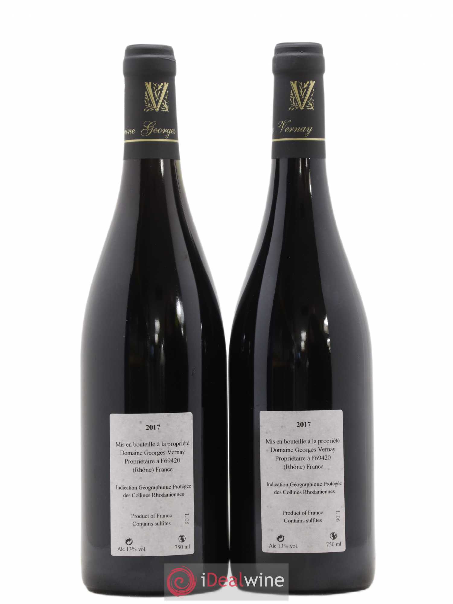 Collines Rhodaniennes Syrah Sainte-Agathe Domaine Vernay 2017 - Posten von 2 Flaschen - 1