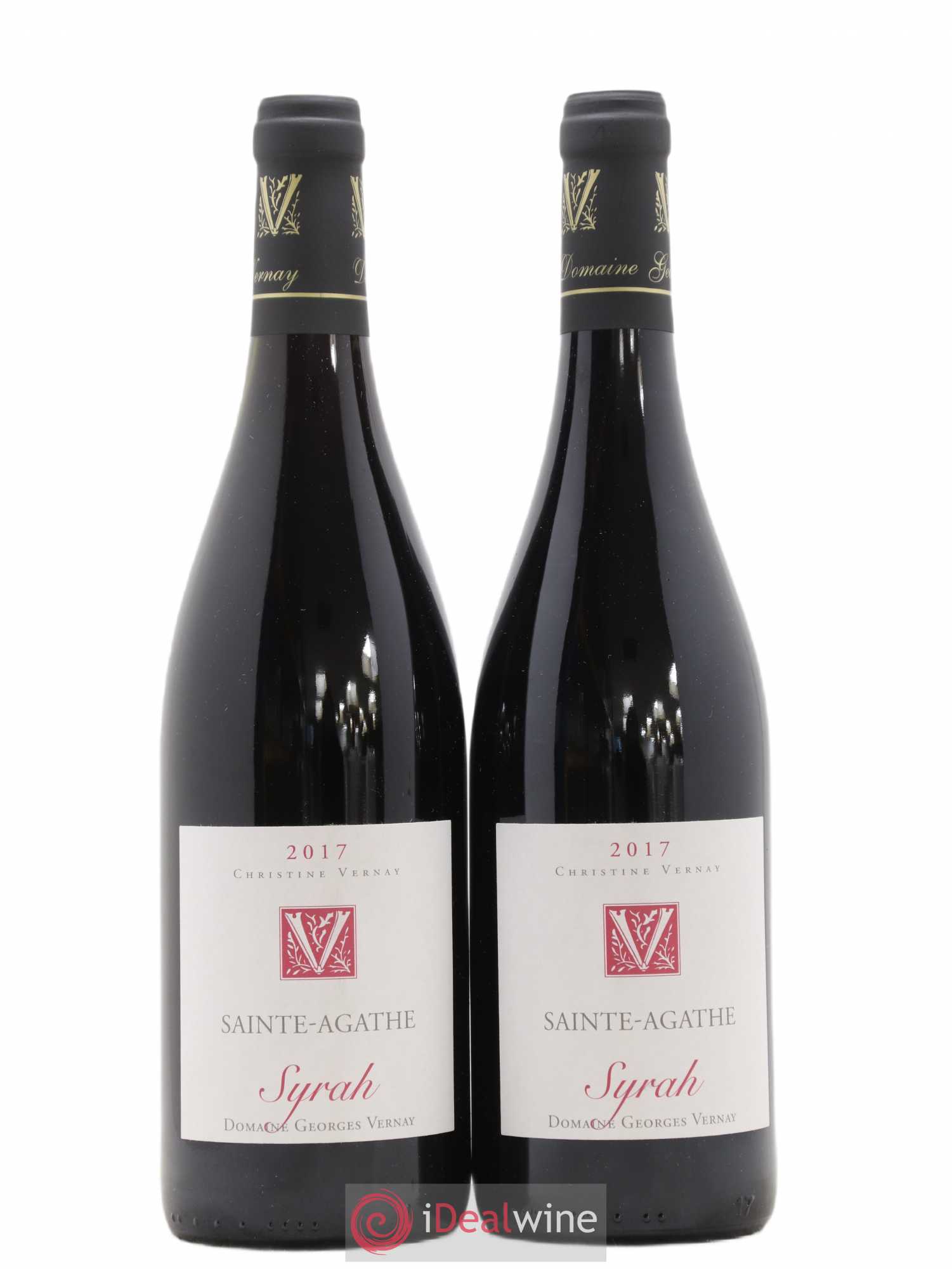 Collines Rhodaniennes Syrah Sainte-Agathe Domaine Vernay 2017 - Posten von 2 Flaschen - 0