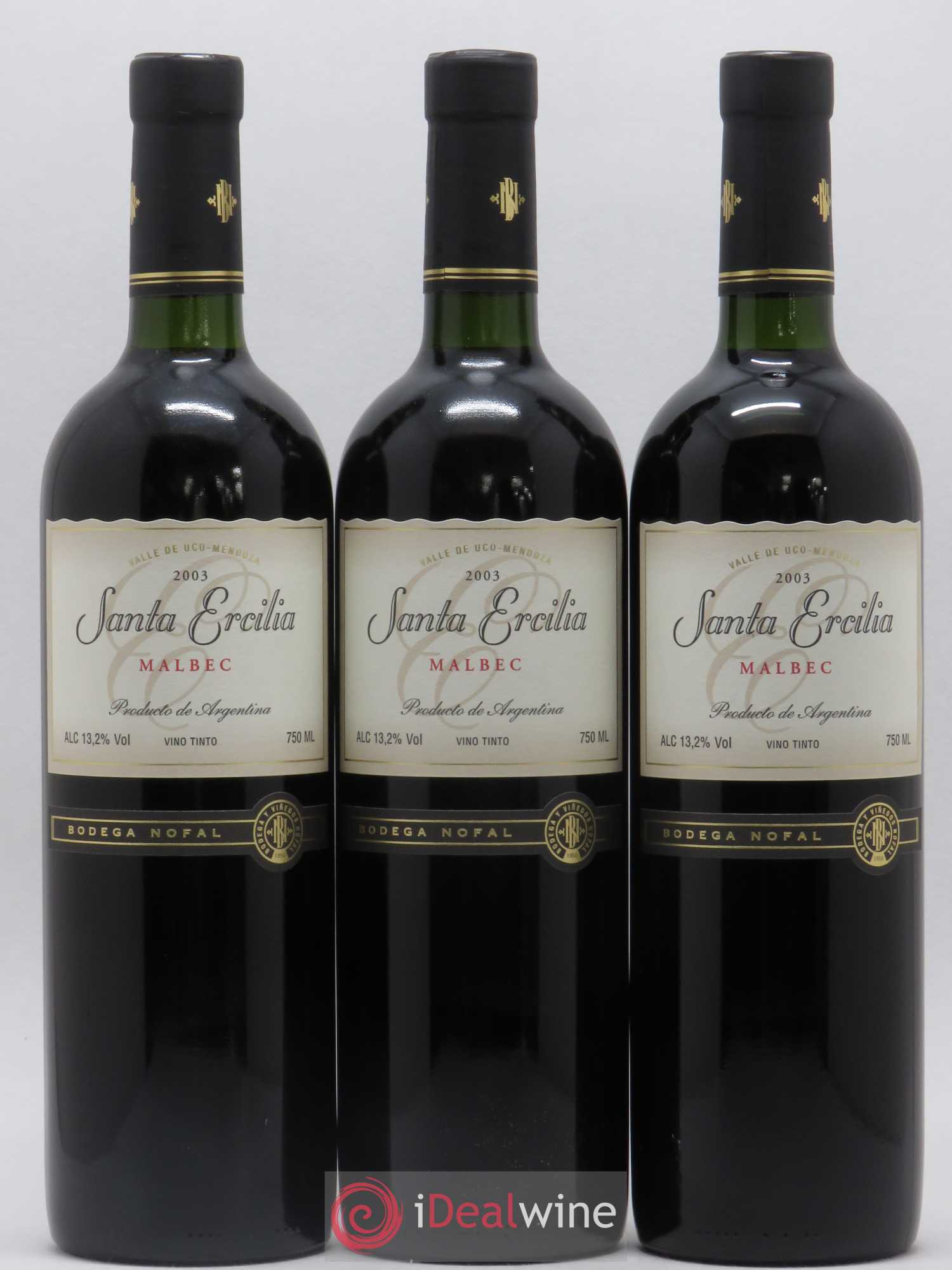 Mendoza Bodega Nofal Santa Ercilia 2003 - Posten von 3 Flaschen - 0