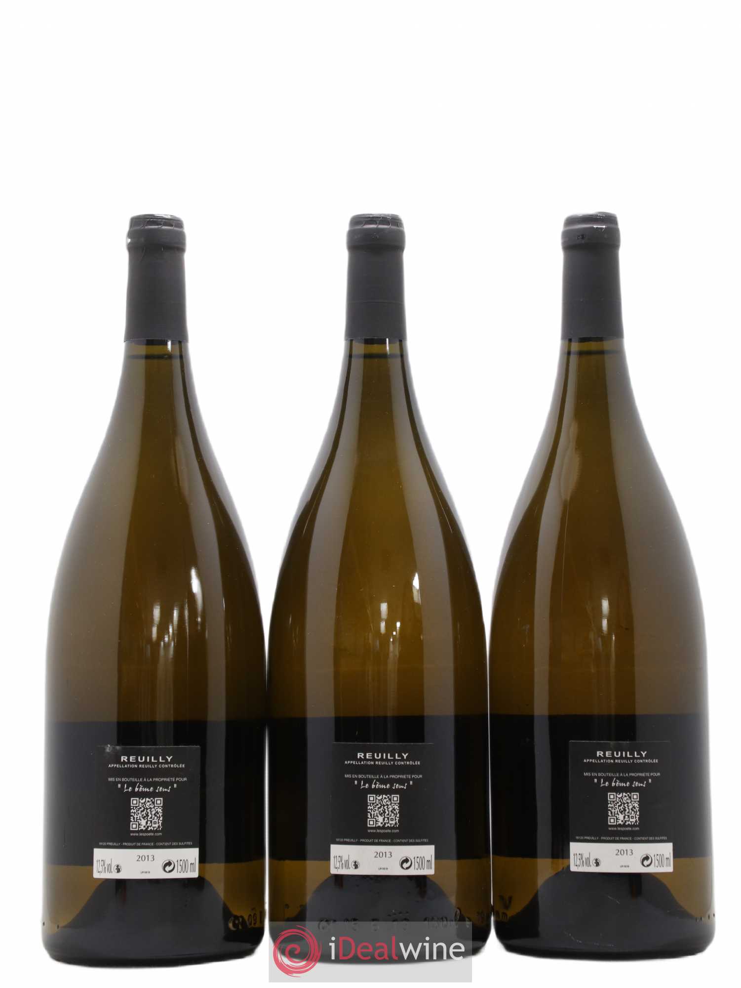 Reuilly Le Reuilly Blanc des Poëte Domaine des Poëte 2013 - Posten von 3 Magnum - 1