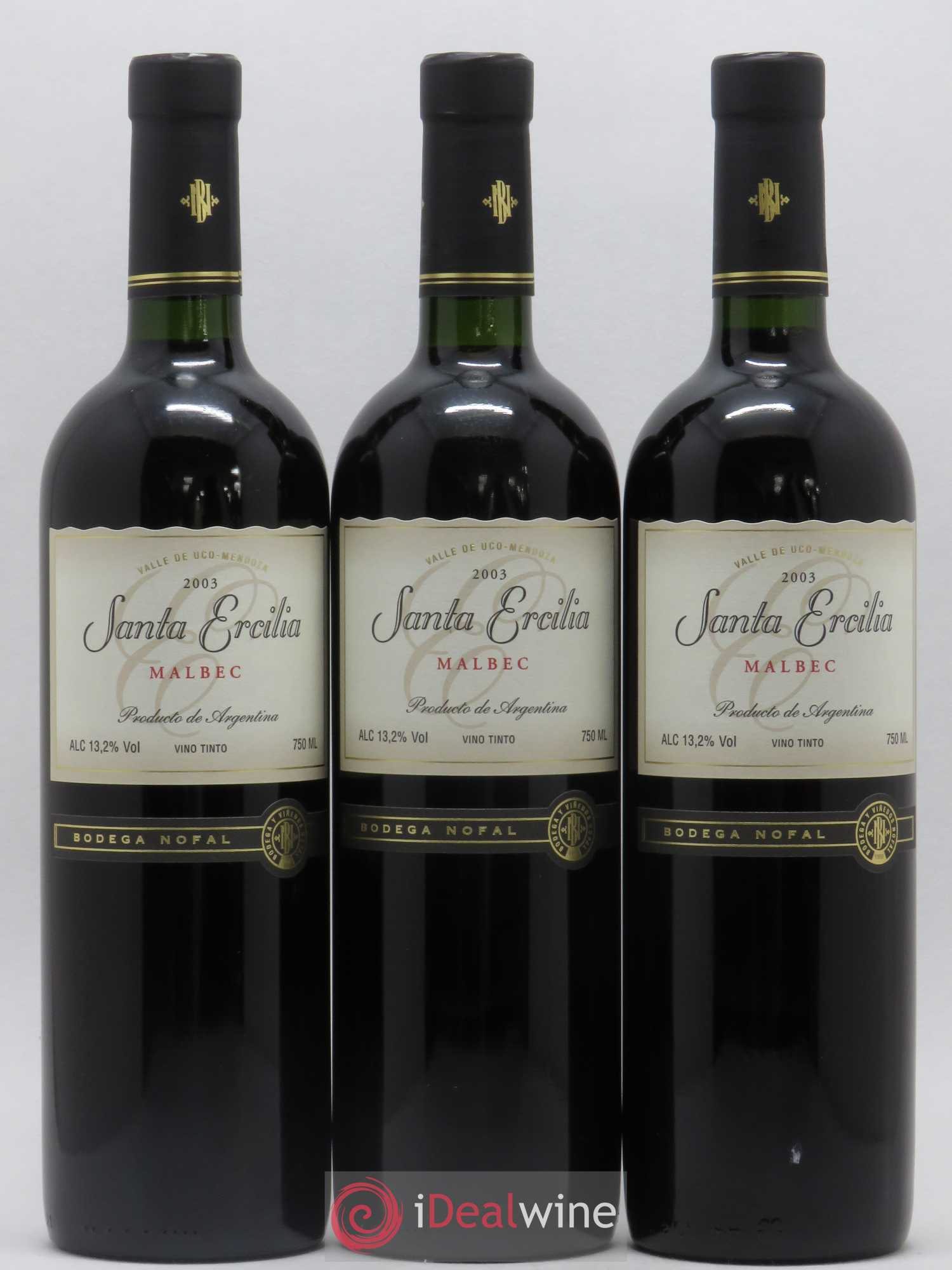Mendoza Bodega Nofal Santa Ercilia 2003 - Posten von 3 Flaschen - 0