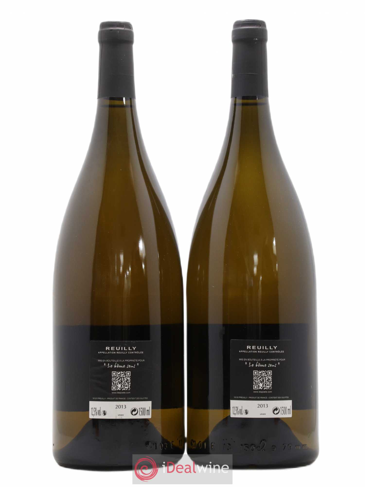 Reuilly Le Reuilly Blanc des Poëte Domainedes Poëte 2013 - Lot de 2 magnums - 1