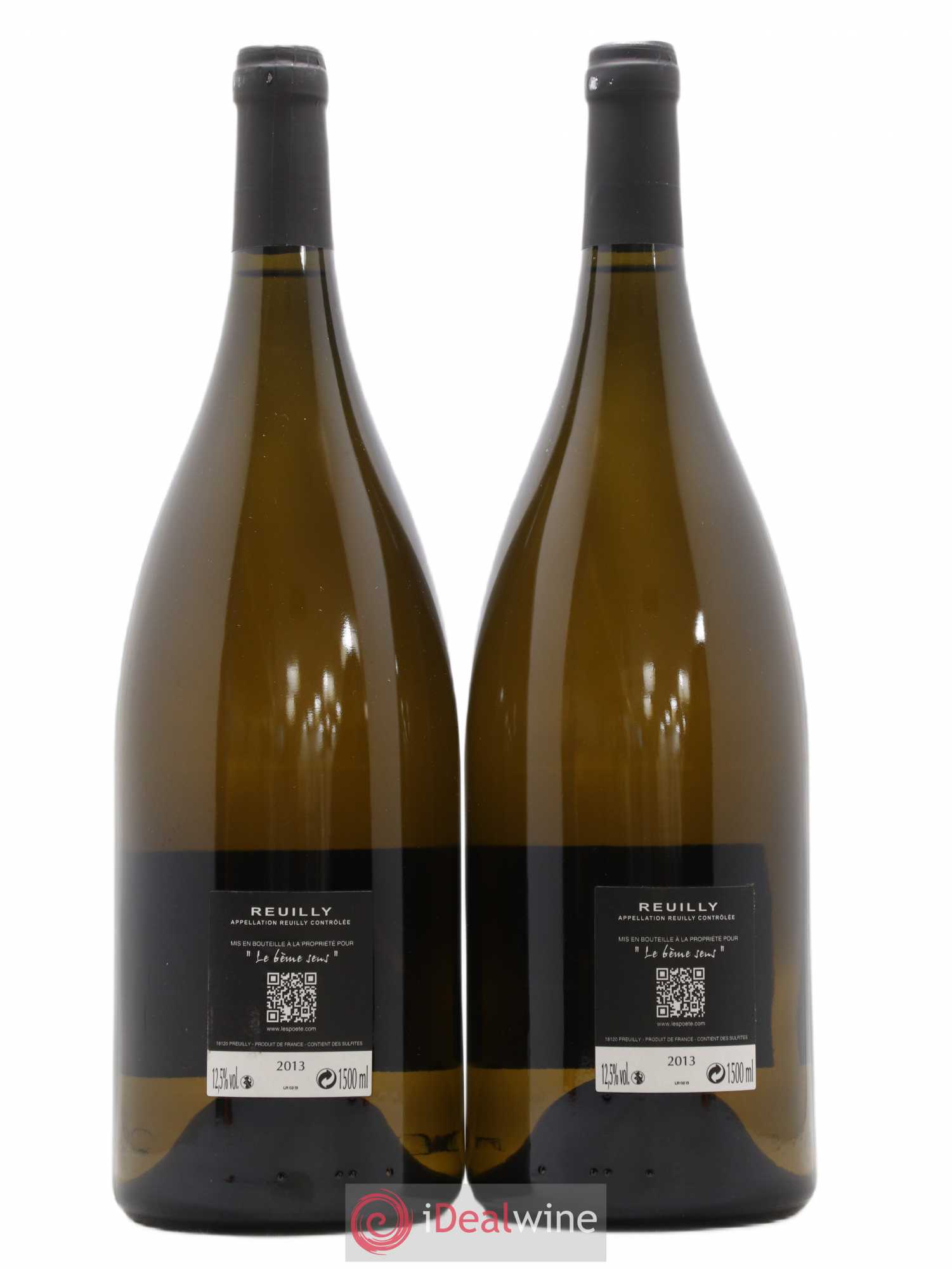 Reuilly Le Reuilly Blanc des Poëte Domainedes Poëte 2013 - Posten von 2 Magnum - 1