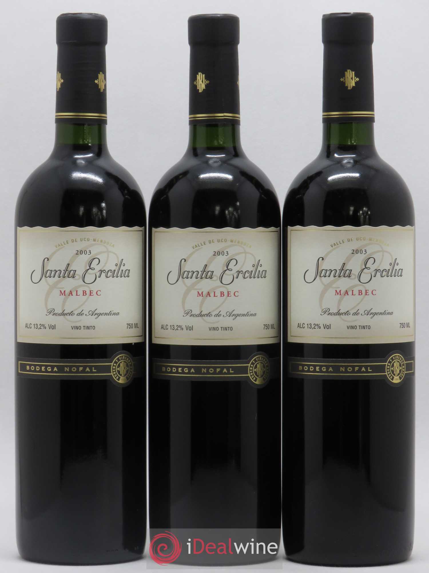 Mendoza Bodega Nofal Santa Ercilia 2003 - Posten von 3 Flaschen - 0