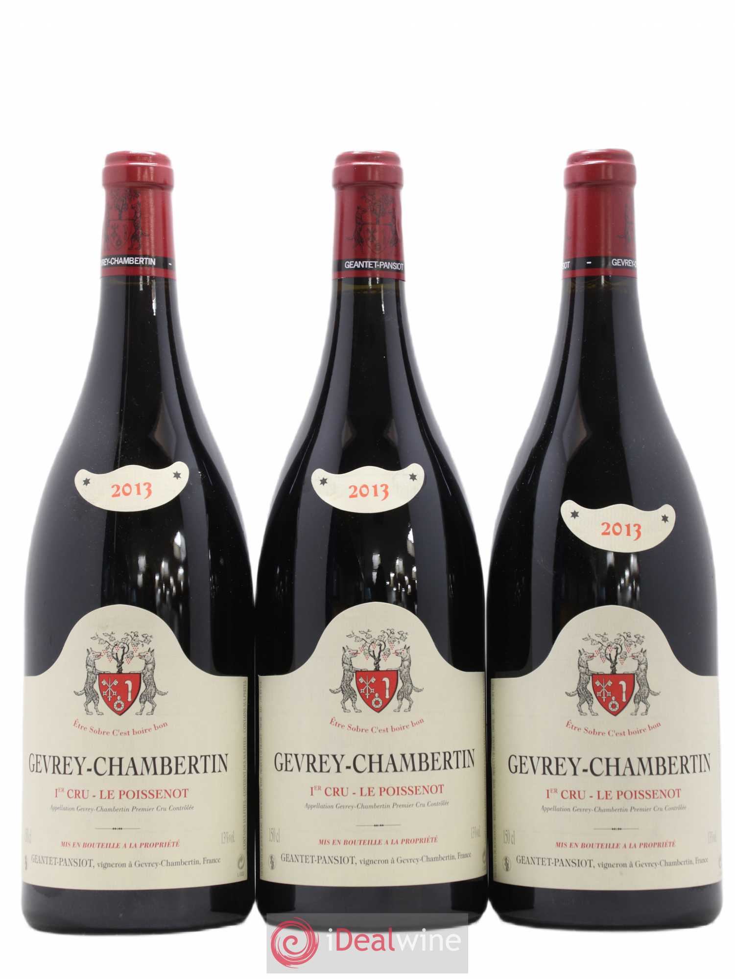 Gevrey-Chambertin 1er Cru Le Poissenot Geantet-Pansiot (sans prix de réserve) 2013 - Lot de 3 magnums - 0