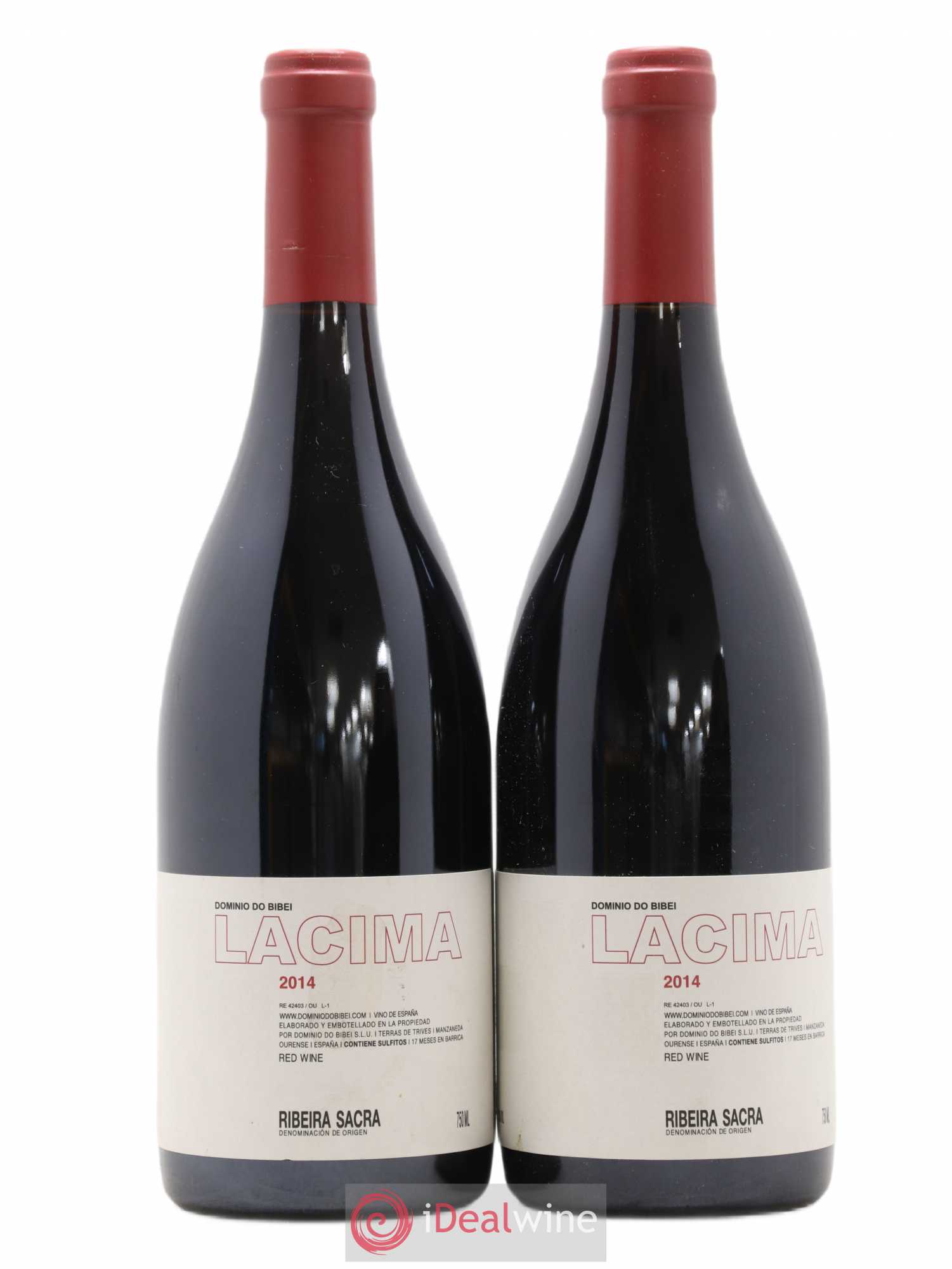 Espagne Ribeira Sacra Lacima Dominio do Bibei 2014 - Lot de 2 bouteilles - 0