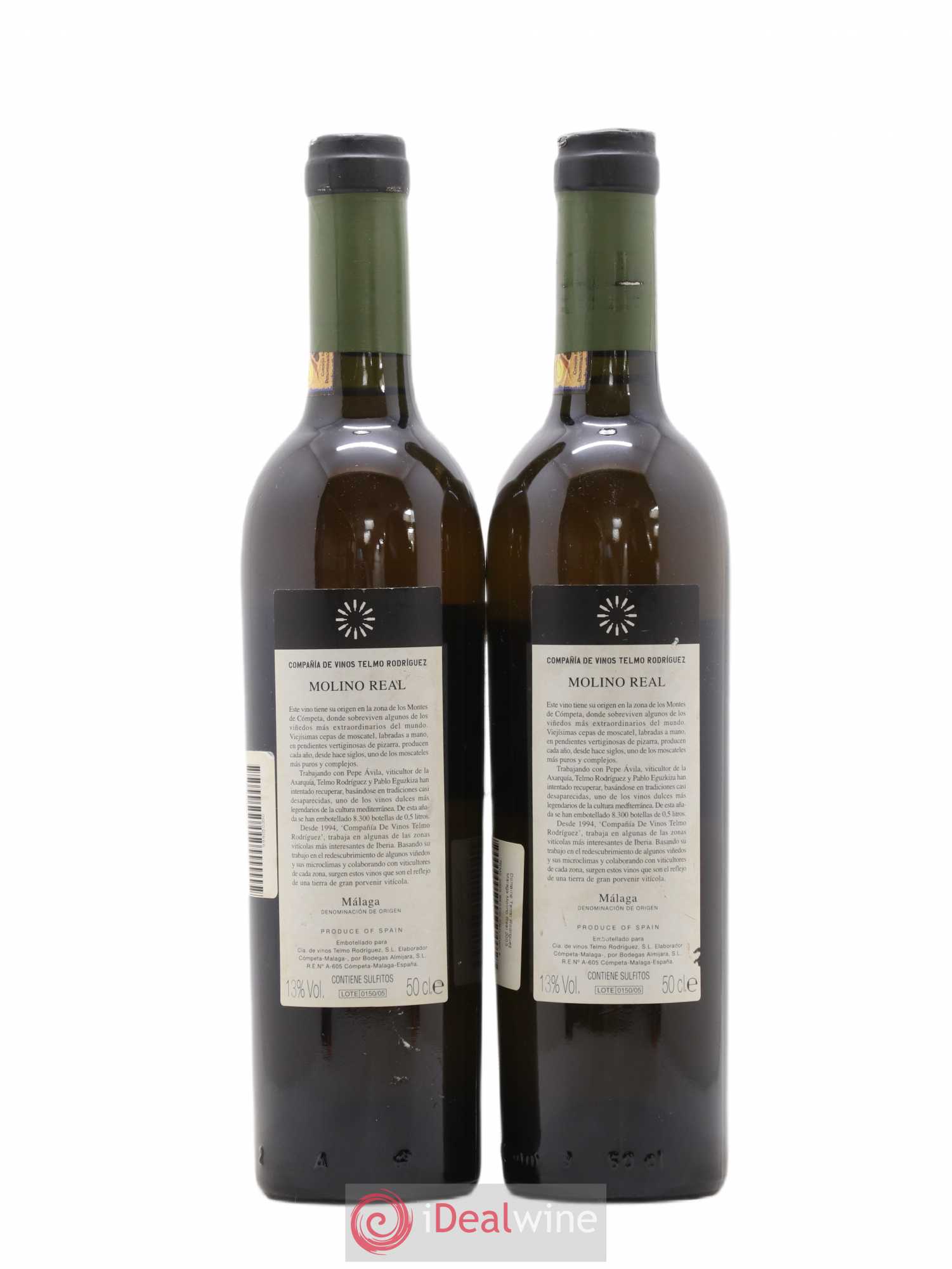 Malaga Molino Real Compania Telmo Rodriguez (sans prix de réserve) 50cl 2003 - Posten von 2 Flaschen - 1