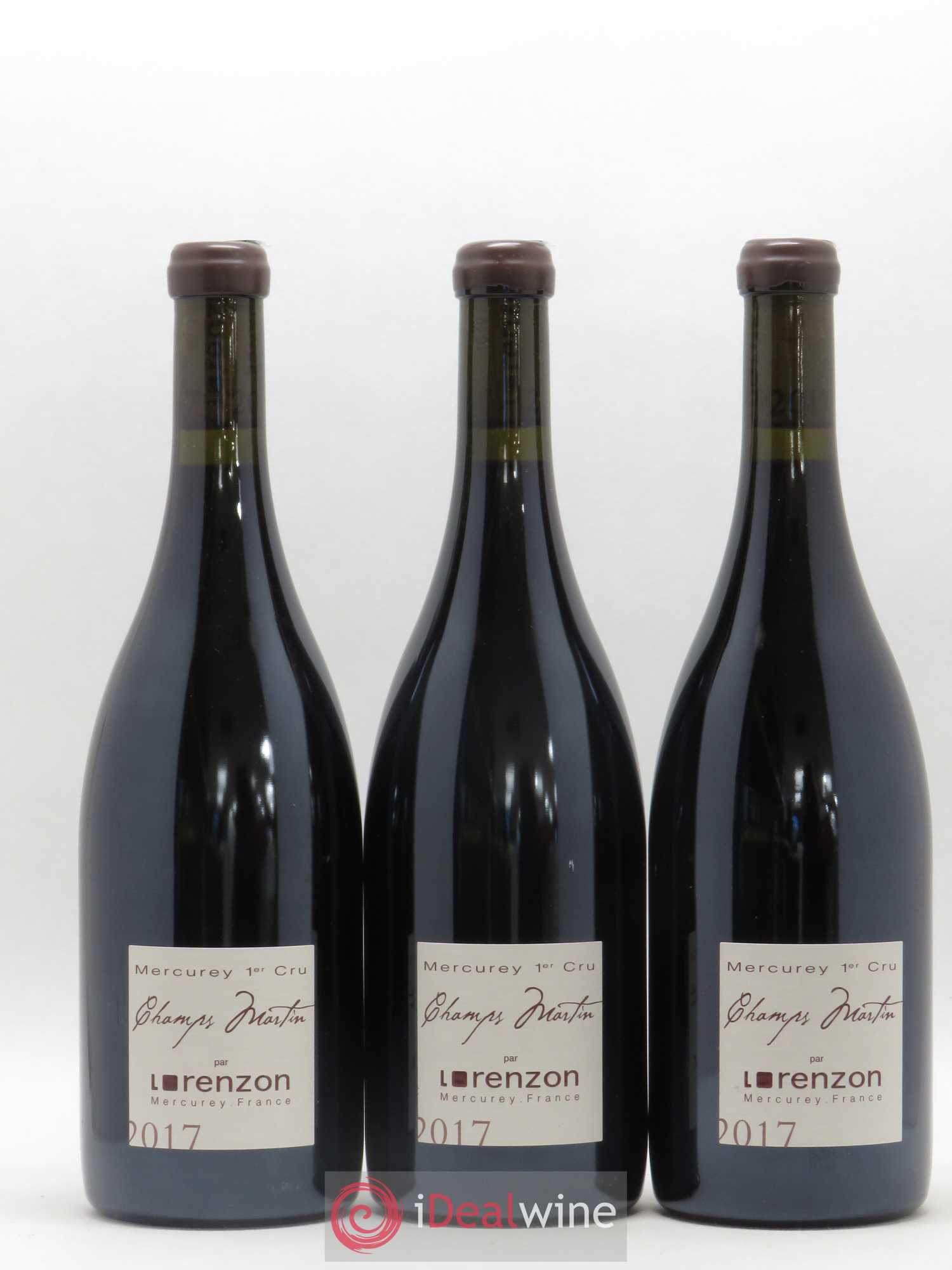 Mercurey 1er Cru Les Champs Martin Bruno Lorenzon 2017 - Lot de 6 bouteilles - 1