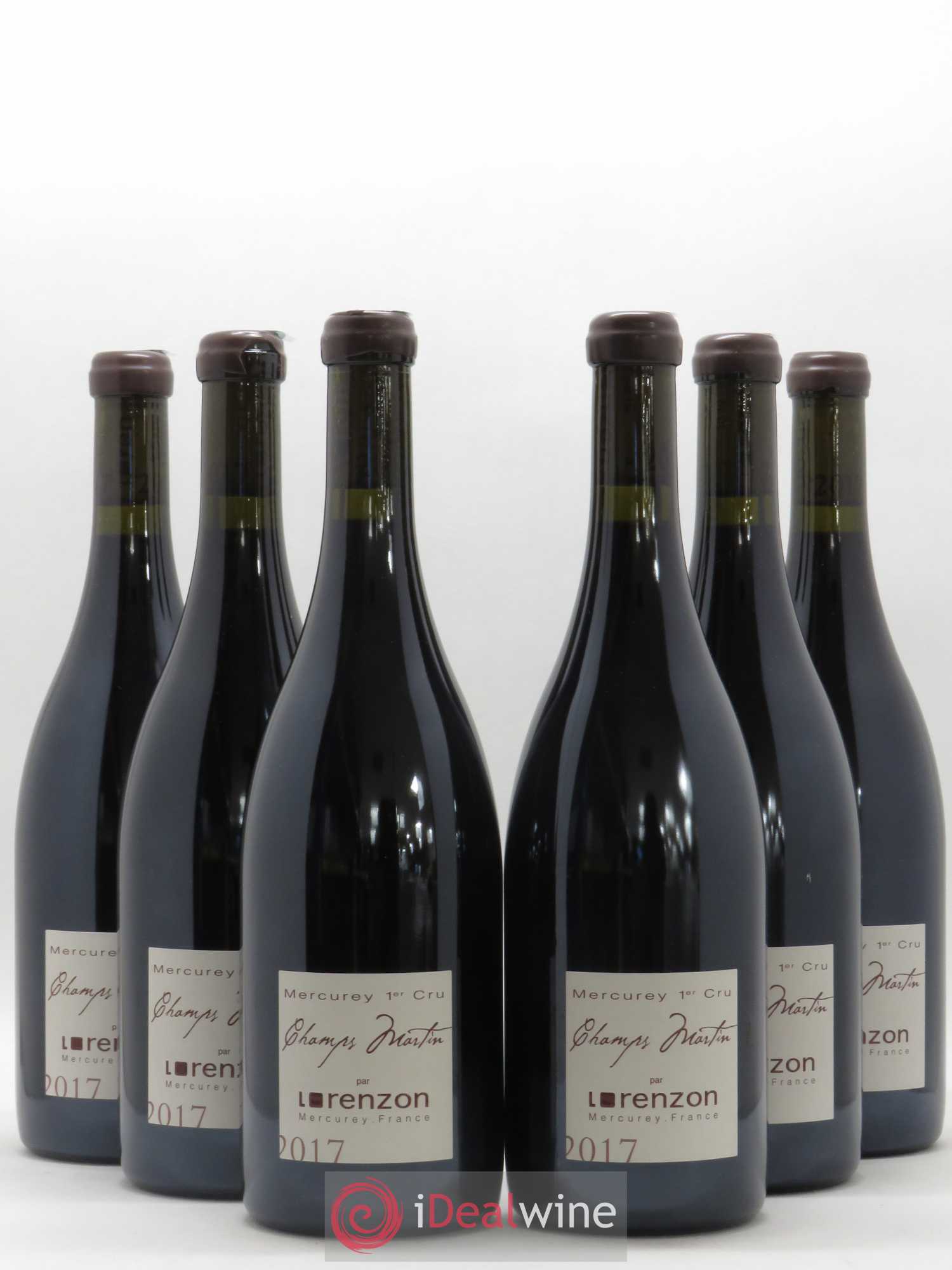 Mercurey 1er Cru Les Champs Martin Bruno Lorenzon 2017 - Lot de 6 bouteilles - 0