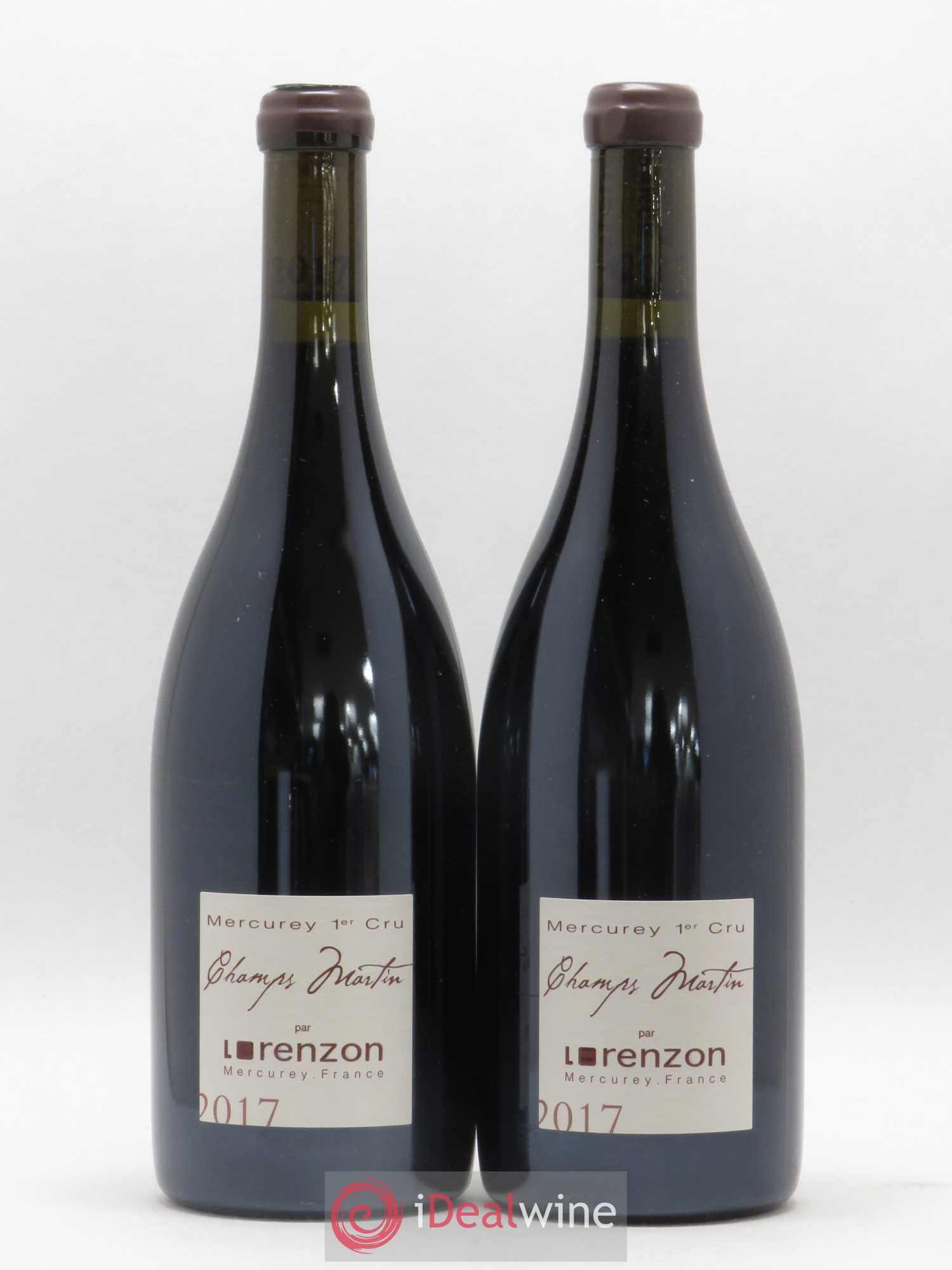 Mercurey 1er Cru Les Champs Martin Bruno Lorenzon 2017 - Lot de 2 bouteilles - 0