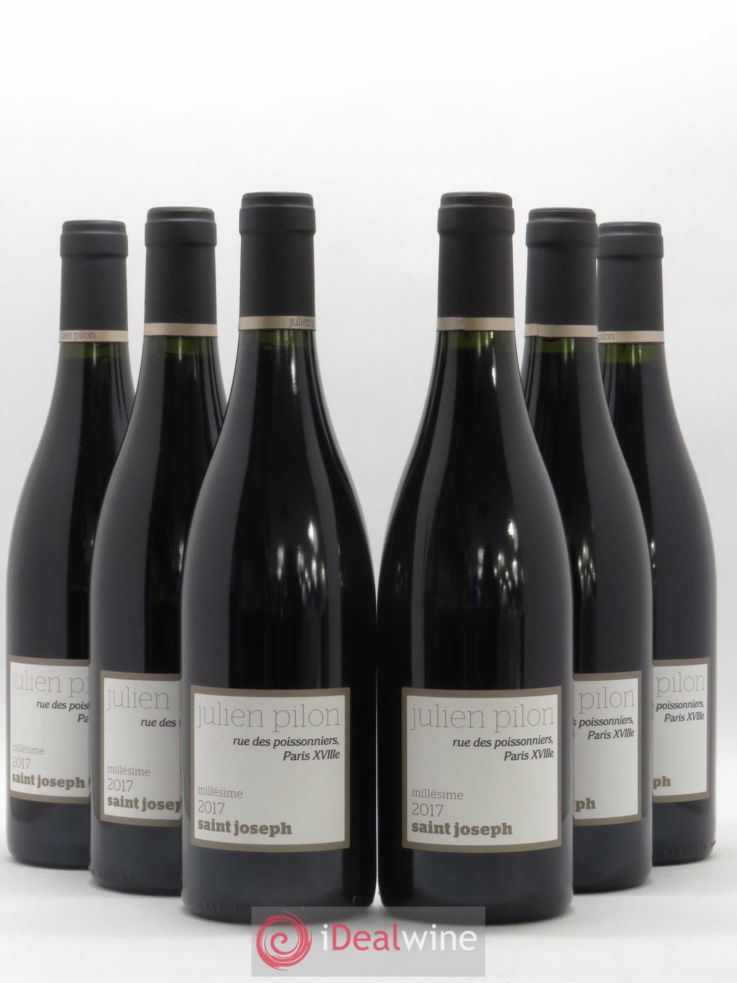 Saint-Joseph Rue des Poissonniers, Paris XVIIIe Domaine Julien Pilon 2017 - Lot de 6 bouteilles - 0