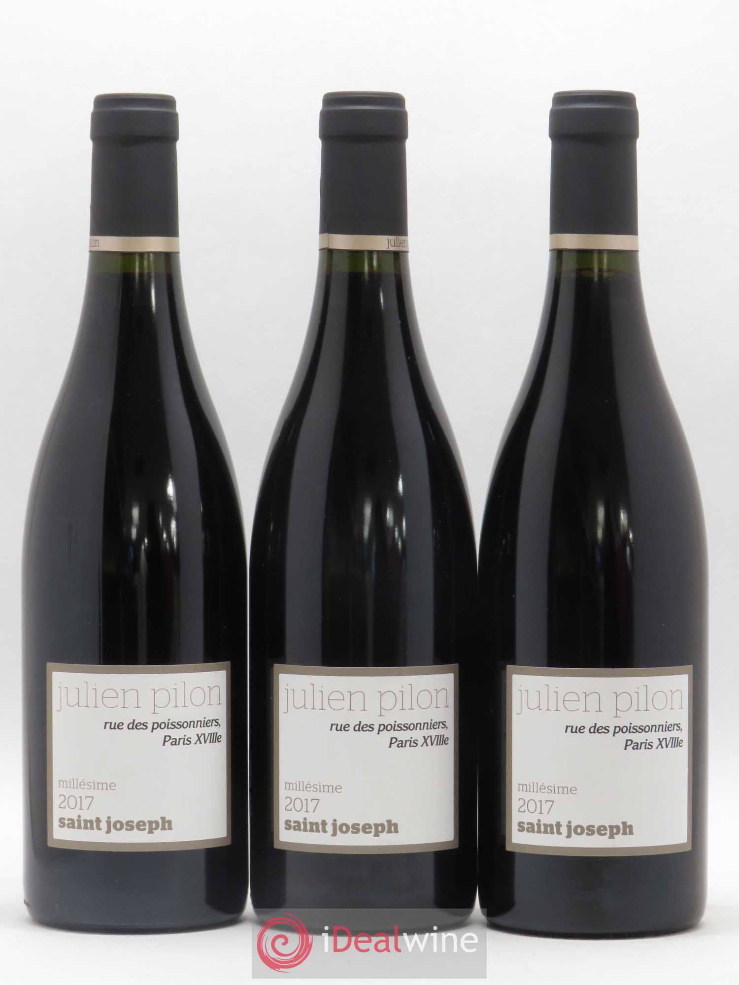 Saint-Joseph Rue des Poissonniers, Paris XVIIIe Domaine Julien Pilon 2017 - Posten von 3 Flaschen - 0