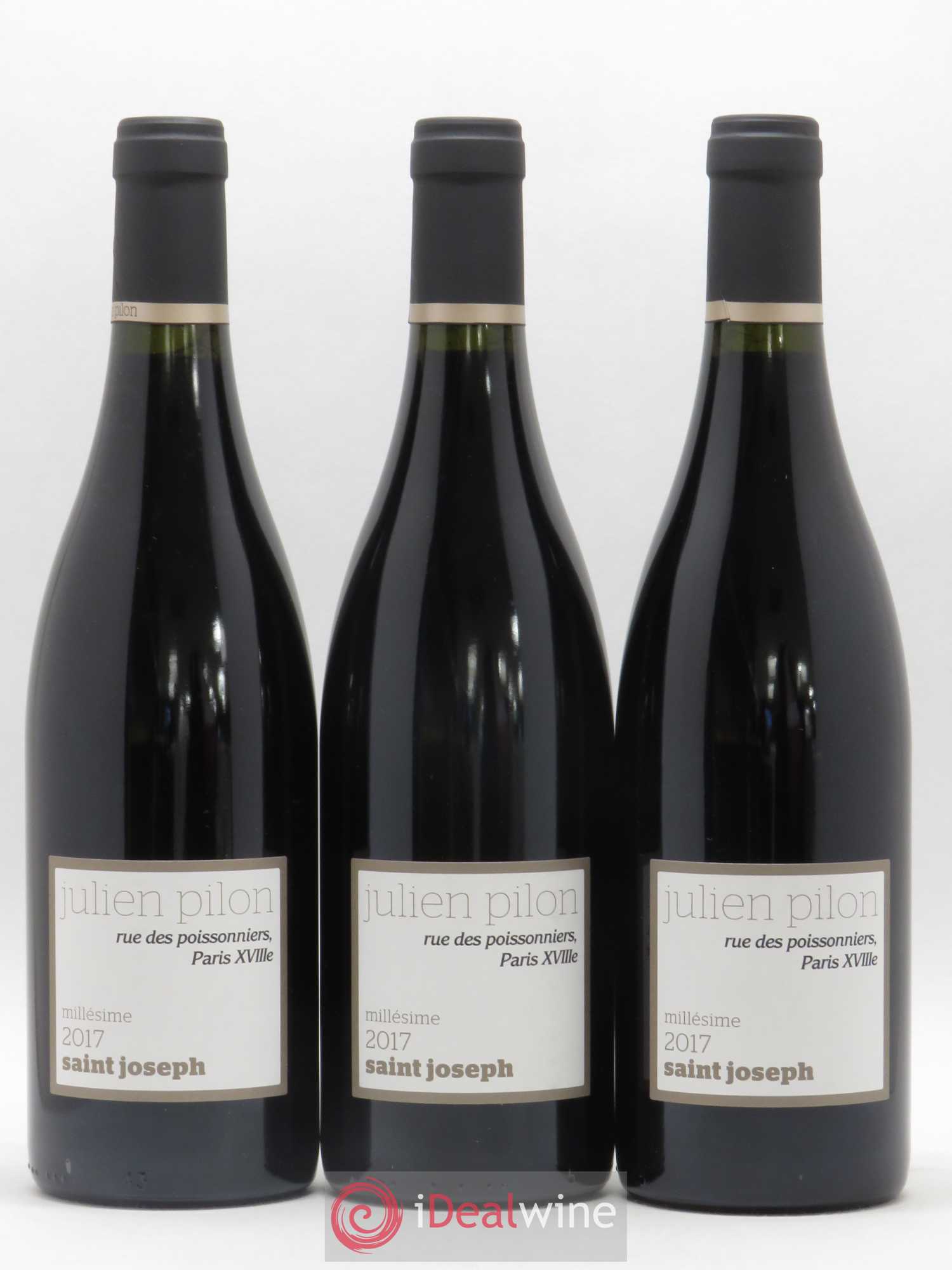 Saint-Joseph Rue des Poissonniers, Paris XVIIIe Domaine Julien Pilon 2017 - Posten von 3 Flaschen - 0