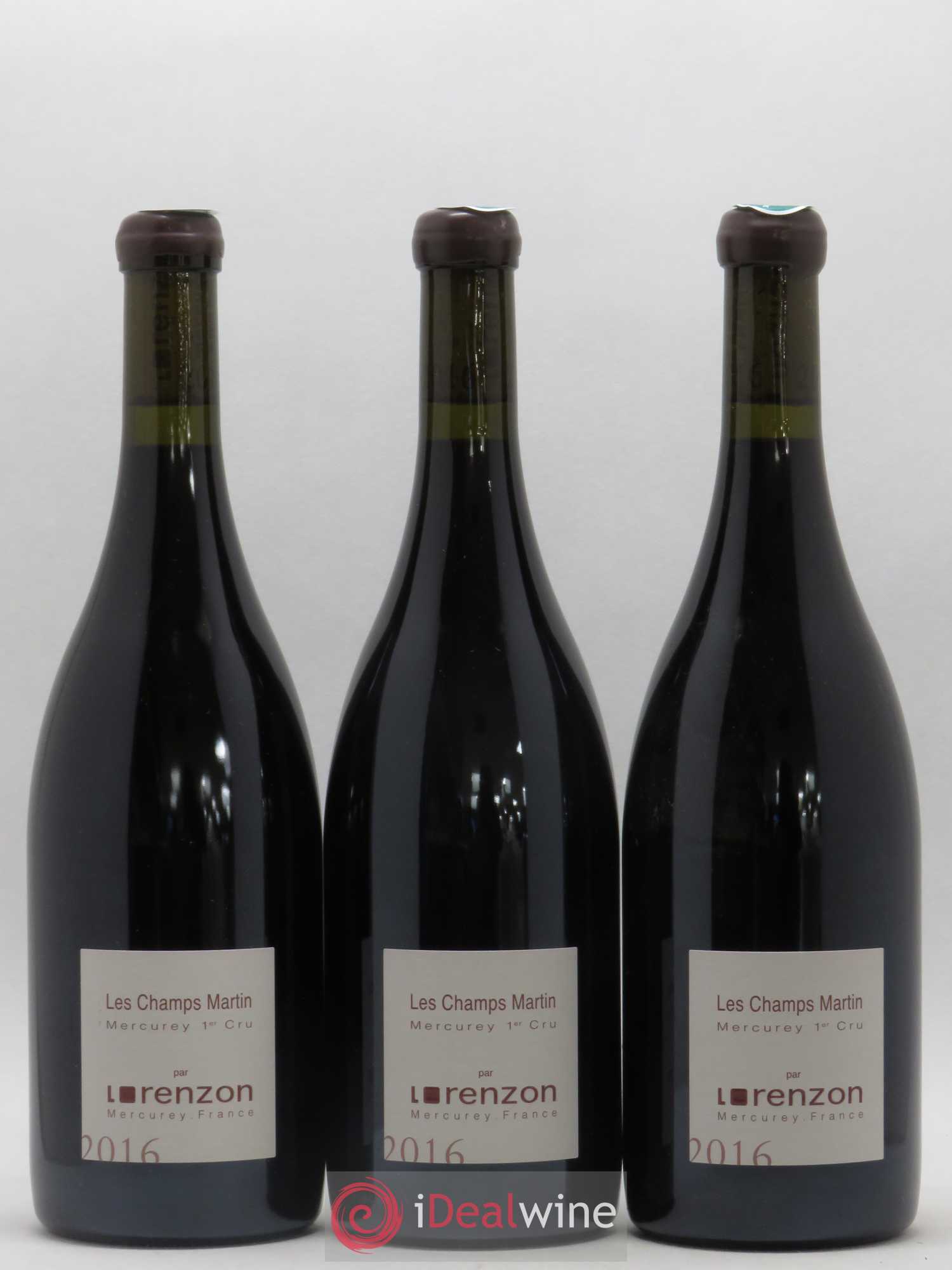 Mercurey 1er Cru Les Champs Martin Bruno Lorenzon  (sans prix de réserve) 2016 - Lot de 12 bouteilles - 3