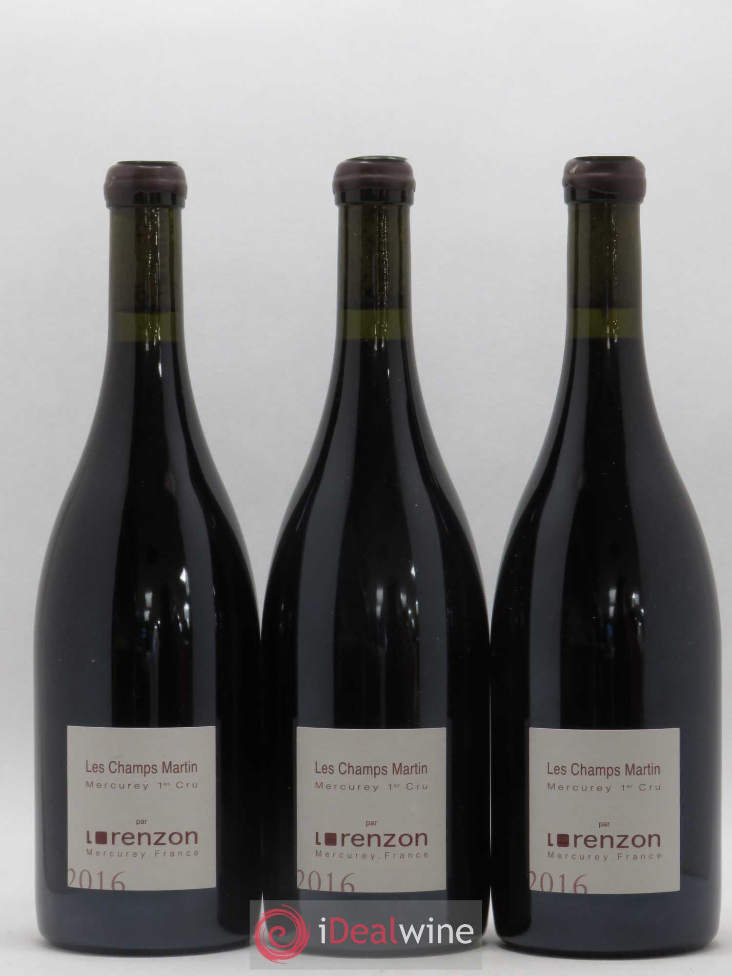 Mercurey 1er Cru Les Champs Martin Bruno Lorenzon  (sans prix de réserve) 2016 - Lot de 12 bouteilles - 4