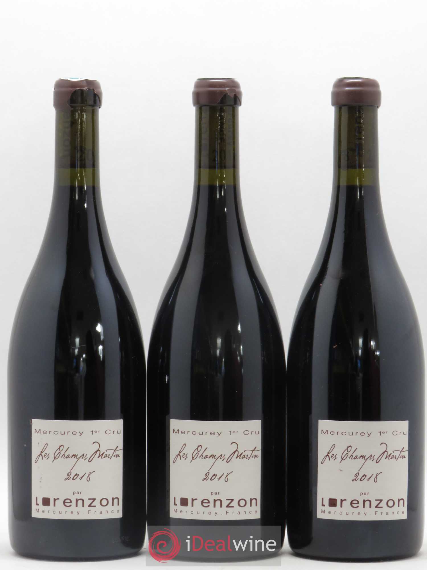 Mercurey 1er Cru Les Champs Martin Bruno Lorenzon 2018 - Lot de 12 bouteilles - 1