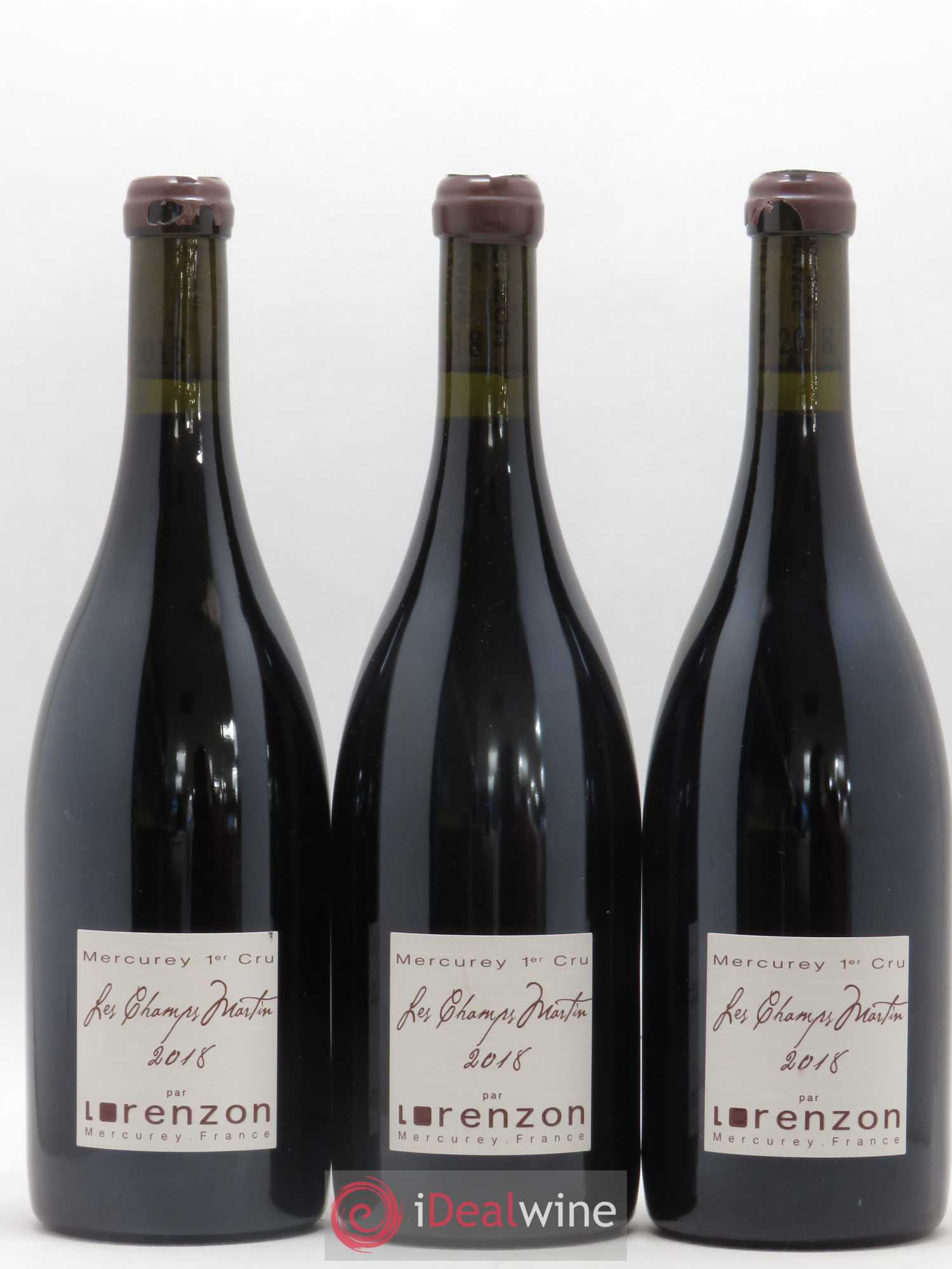 Mercurey 1er Cru Les Champs Martin Bruno Lorenzon 2018 - Lot de 12 bouteilles - 2