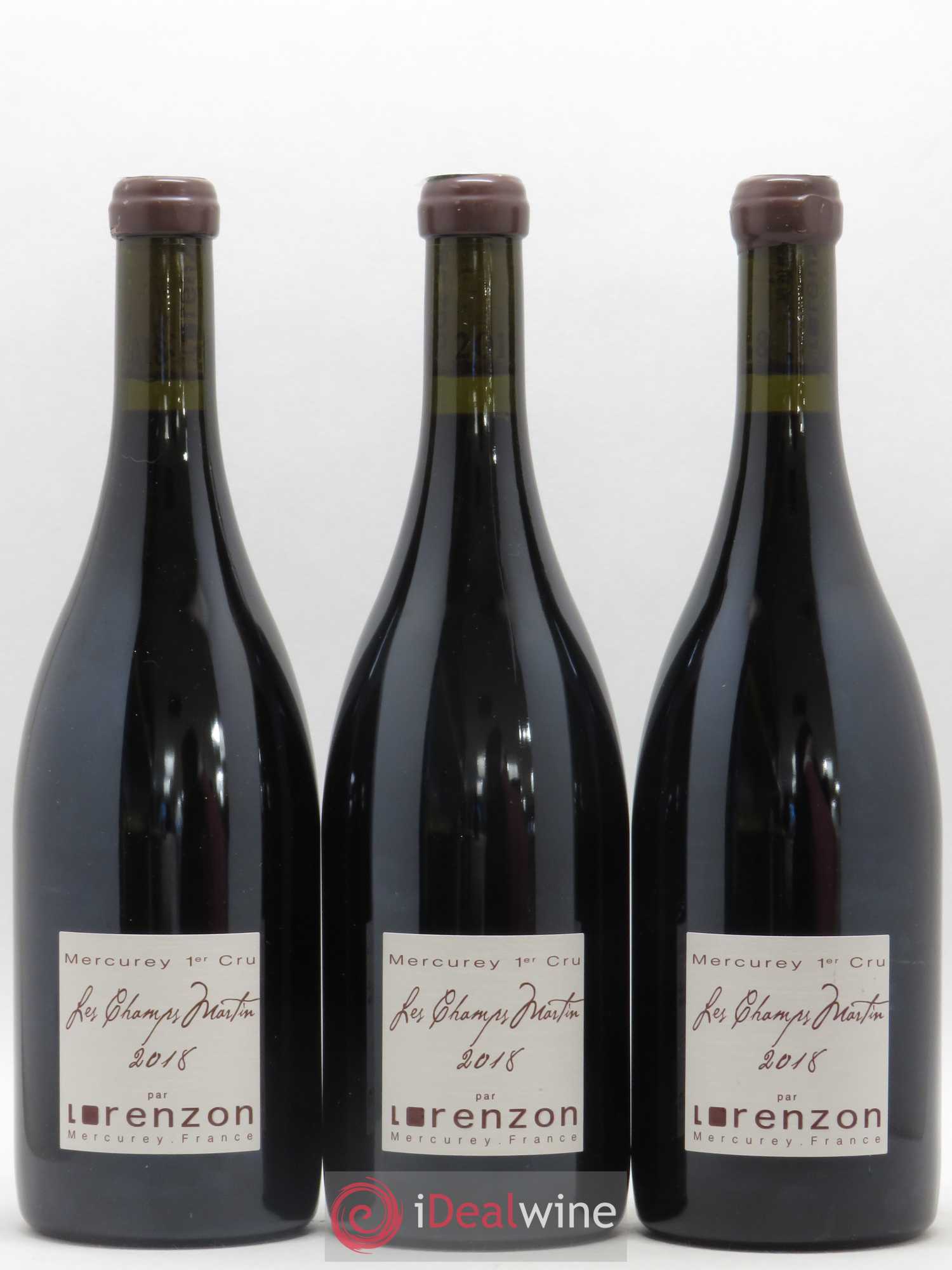 Mercurey 1er Cru Les Champs Martin Bruno Lorenzon 2018 - Lot de 12 bouteilles - 3
