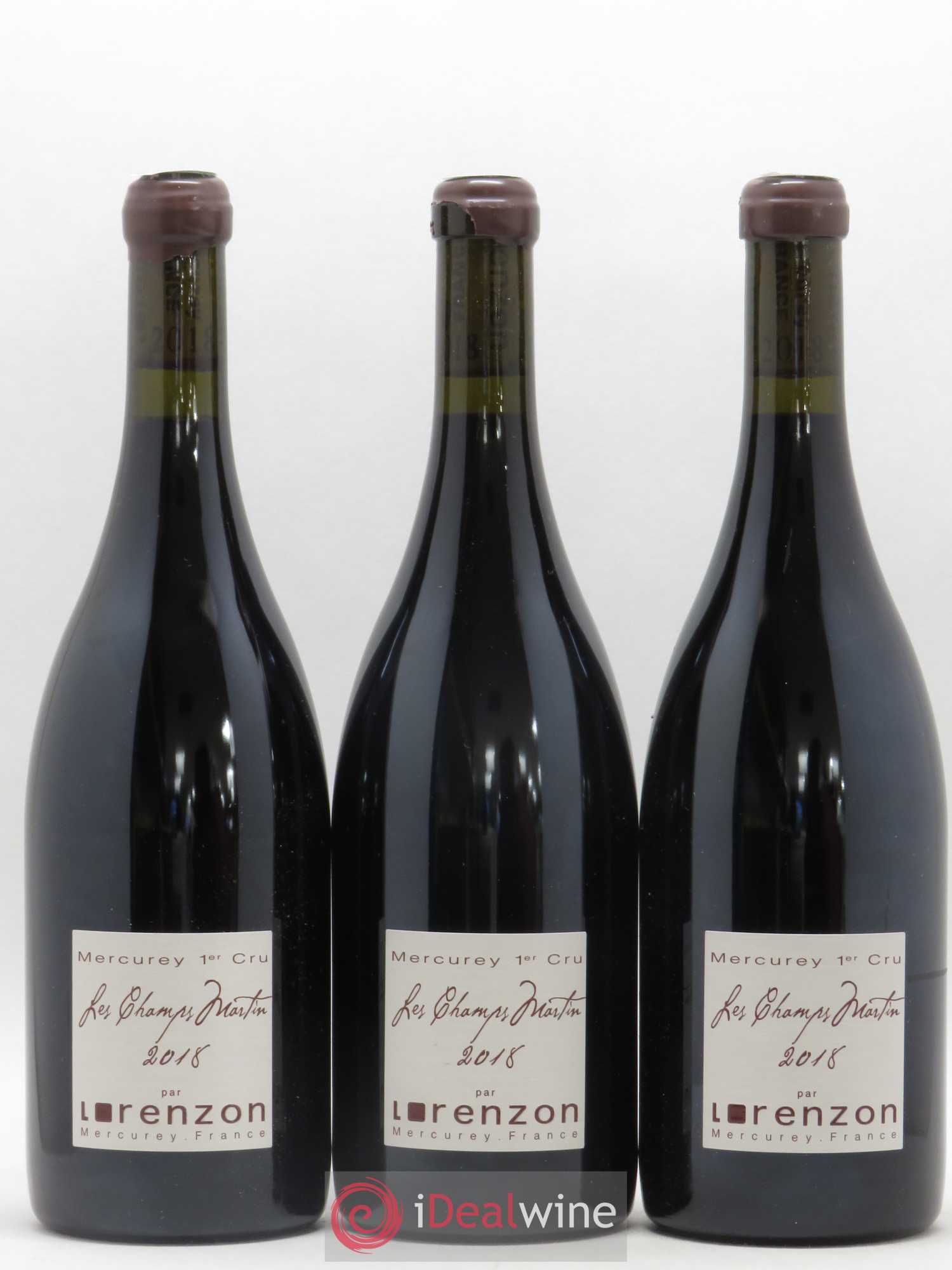 Mercurey 1er Cru Les Champs Martin Bruno Lorenzon 2018 - Lot de 12 bouteilles - 4
