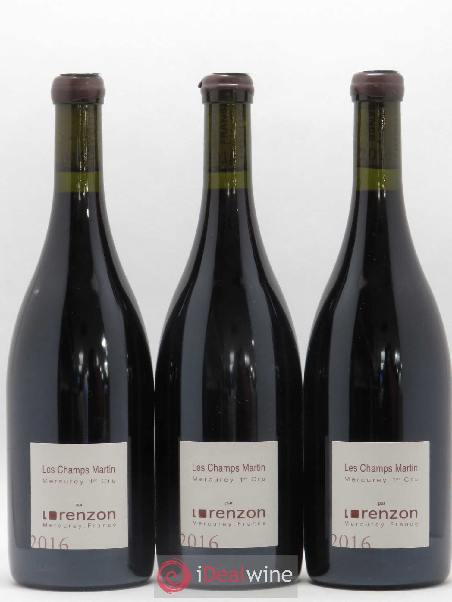 Mercurey 1er Cru Les Champs Martin Bruno Lorenzon 2016 - Lotto di 6 bottiglie - 2