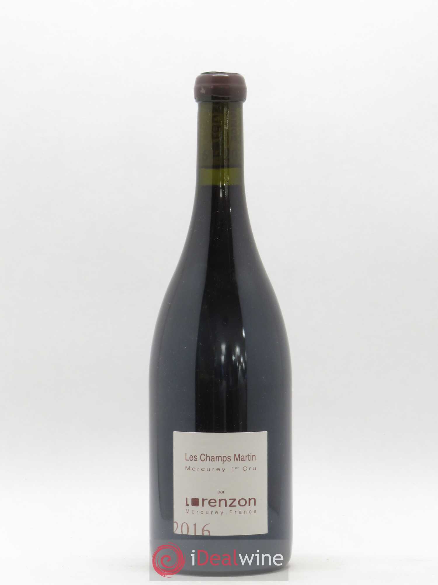 Mercurey 1er Cru Les Champs Martin Bruno Lorenzon 2016 - Lot de 1 bouteille - 0