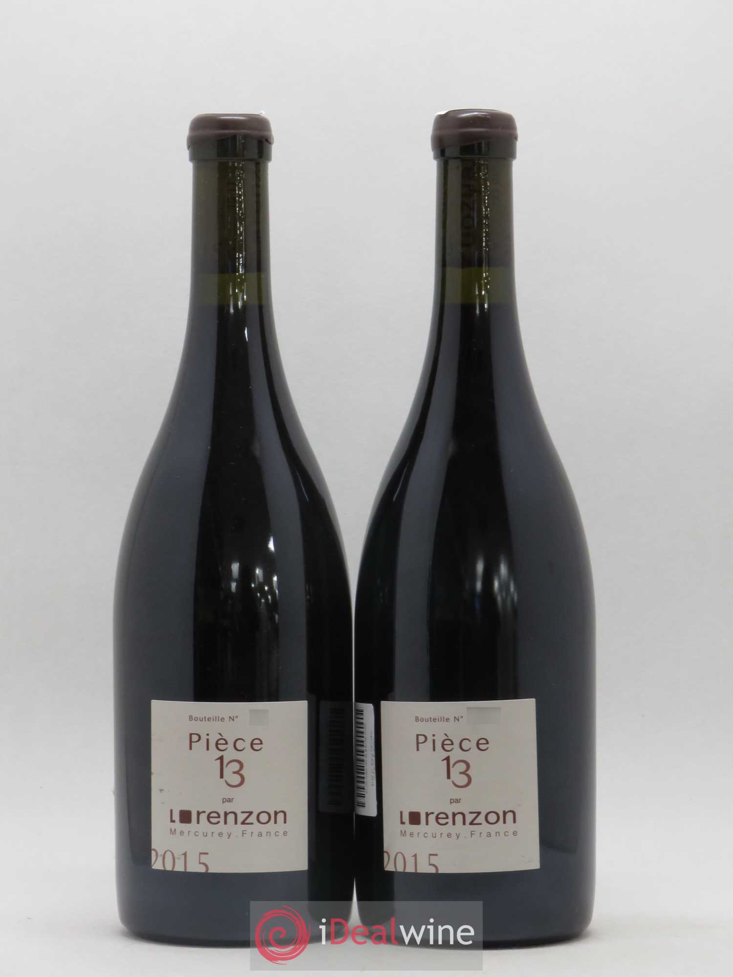 Mercurey 1er Cru Piece 13 Bruno Lorenzon 2015 - Posten von 2 Flaschen - 0