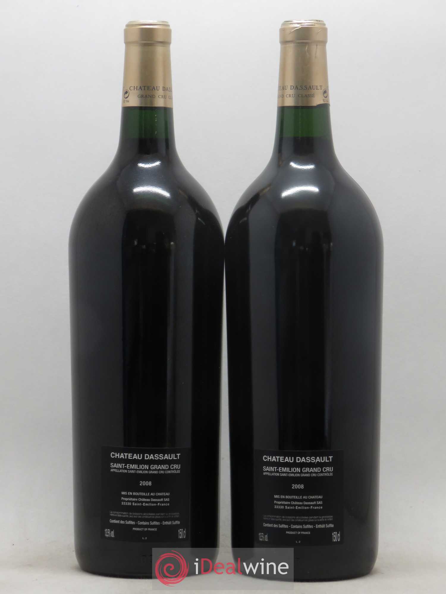 Château Dassault Grand Cru Classé Cuvée Jean-Pierre Vigato 2008 - Posten von 2 Magnum - 1