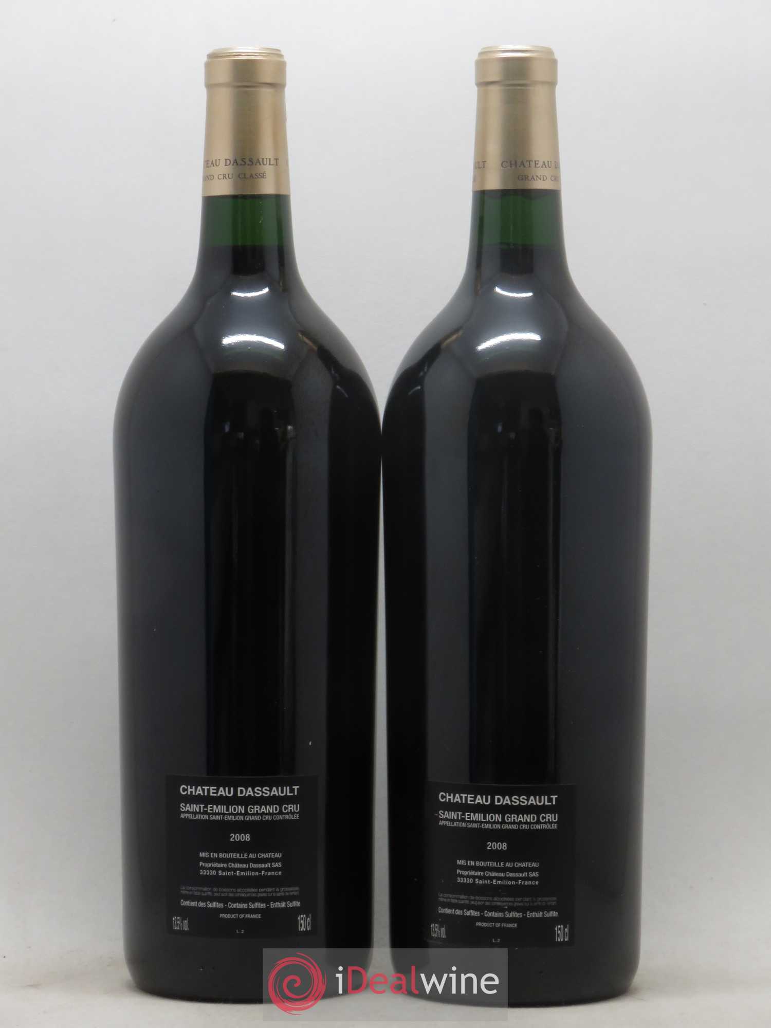 Château Dassault Grand Cru Classé Cuvée Jean-Pierre Vigato 2008 - Posten von 2 Magnum - 1