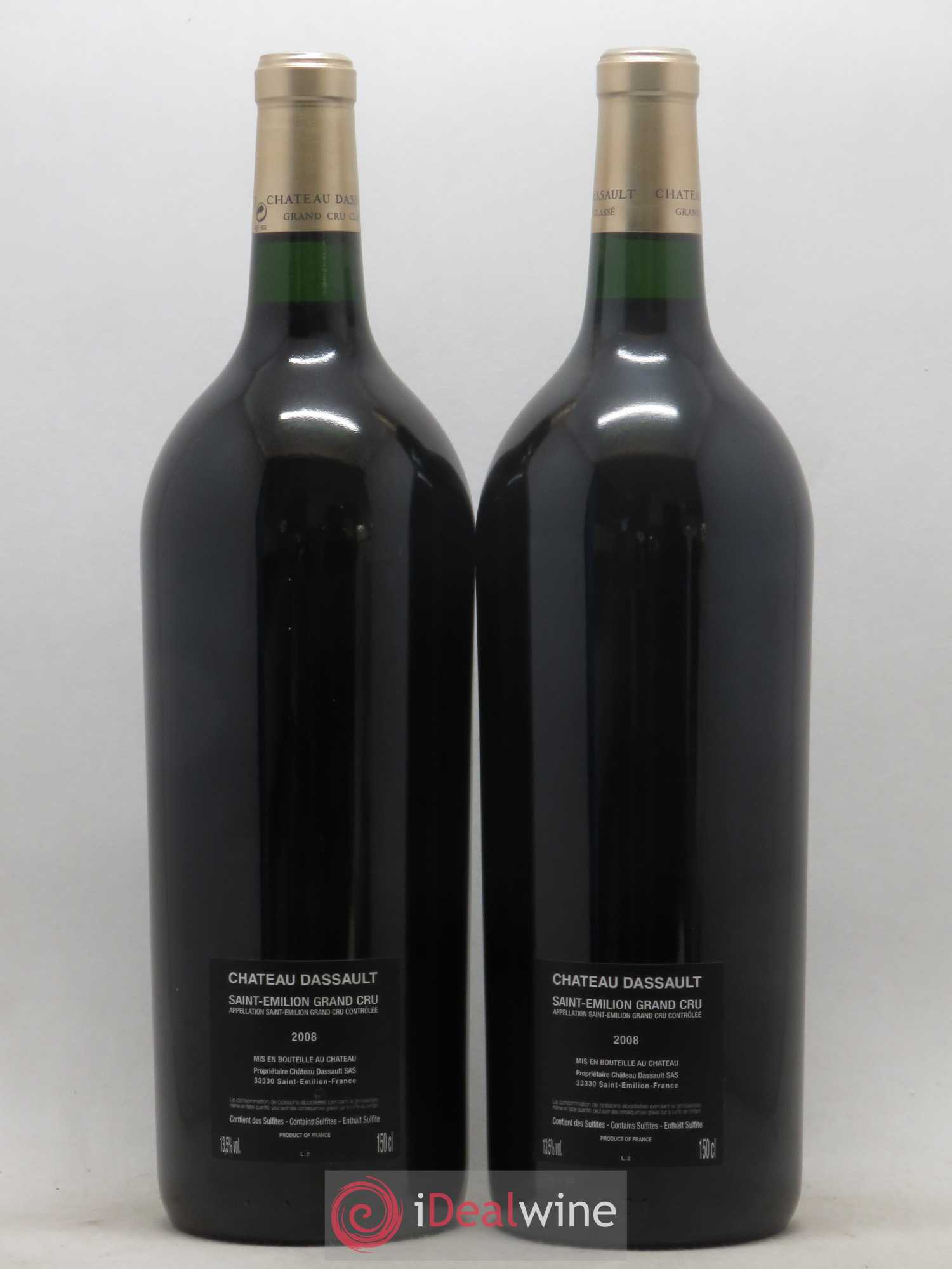 Château Dassault Grand Cru Classé Cuvée Jean-Pierre Vigato 2008 - Posten von 2 Magnum - 1