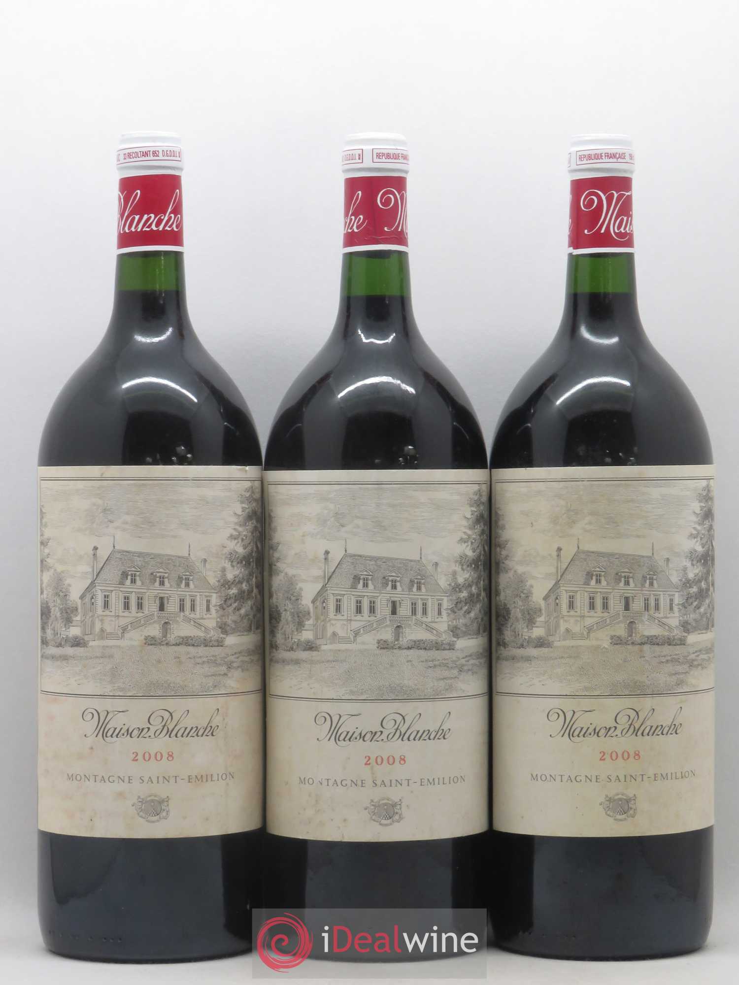 Château Maison Blanche 2008 - Lot de 3 magnums - 0