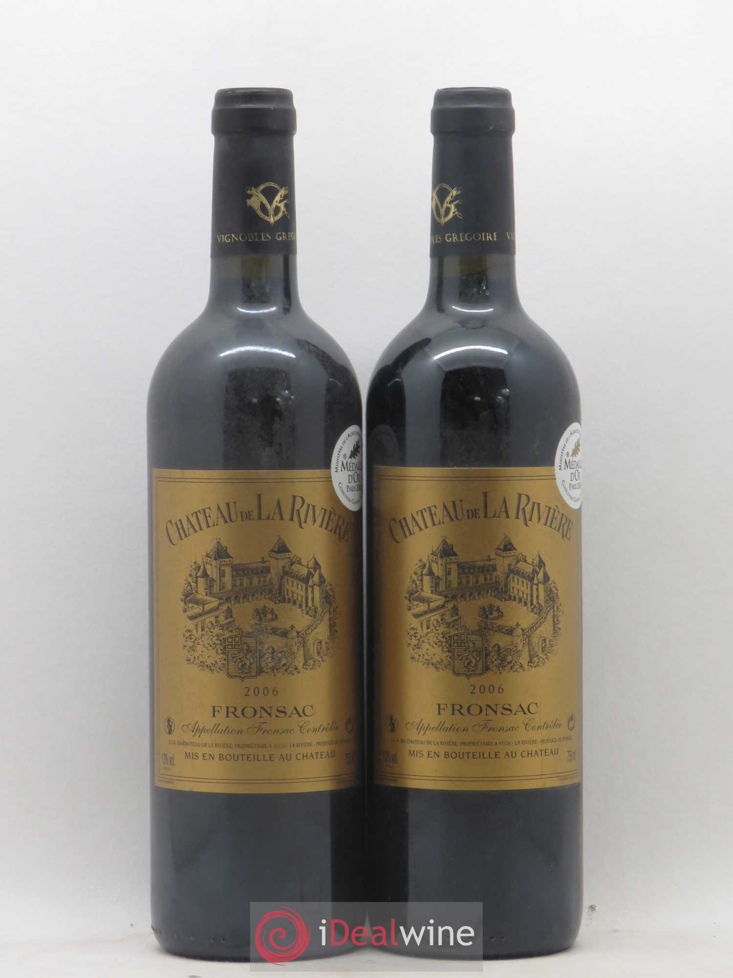 Château de La Rivière 2006 - Lot de 2 bouteilles - 0
