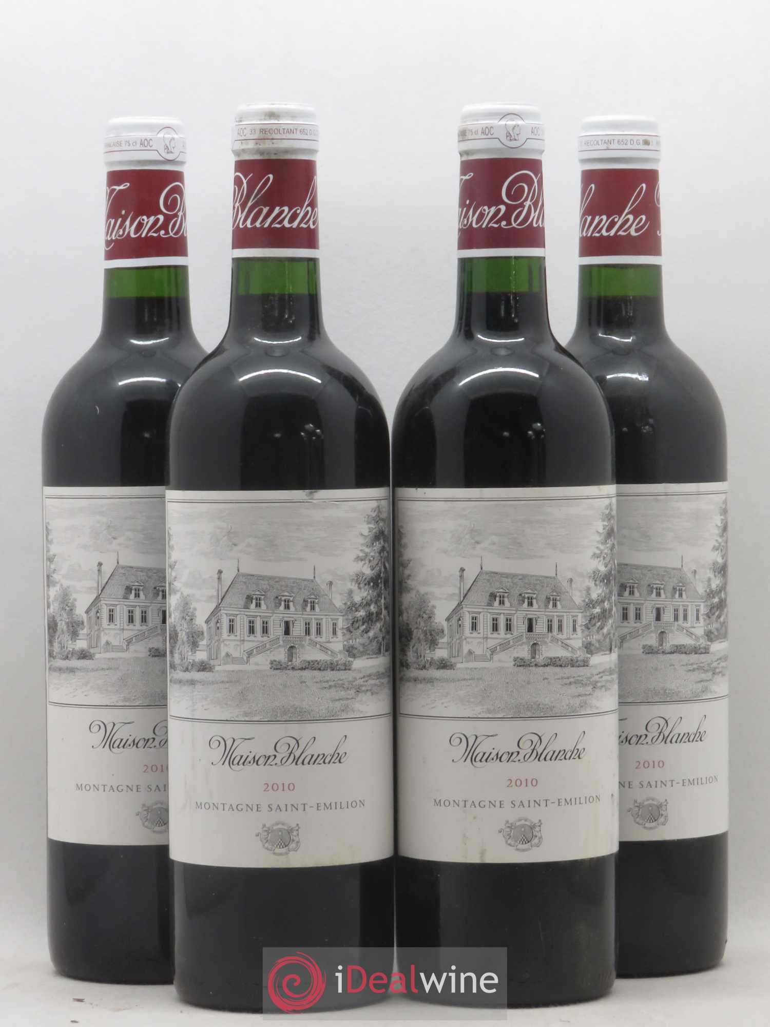 Château Maison Blanche 2010 - Lot de 4 bouteilles - 0