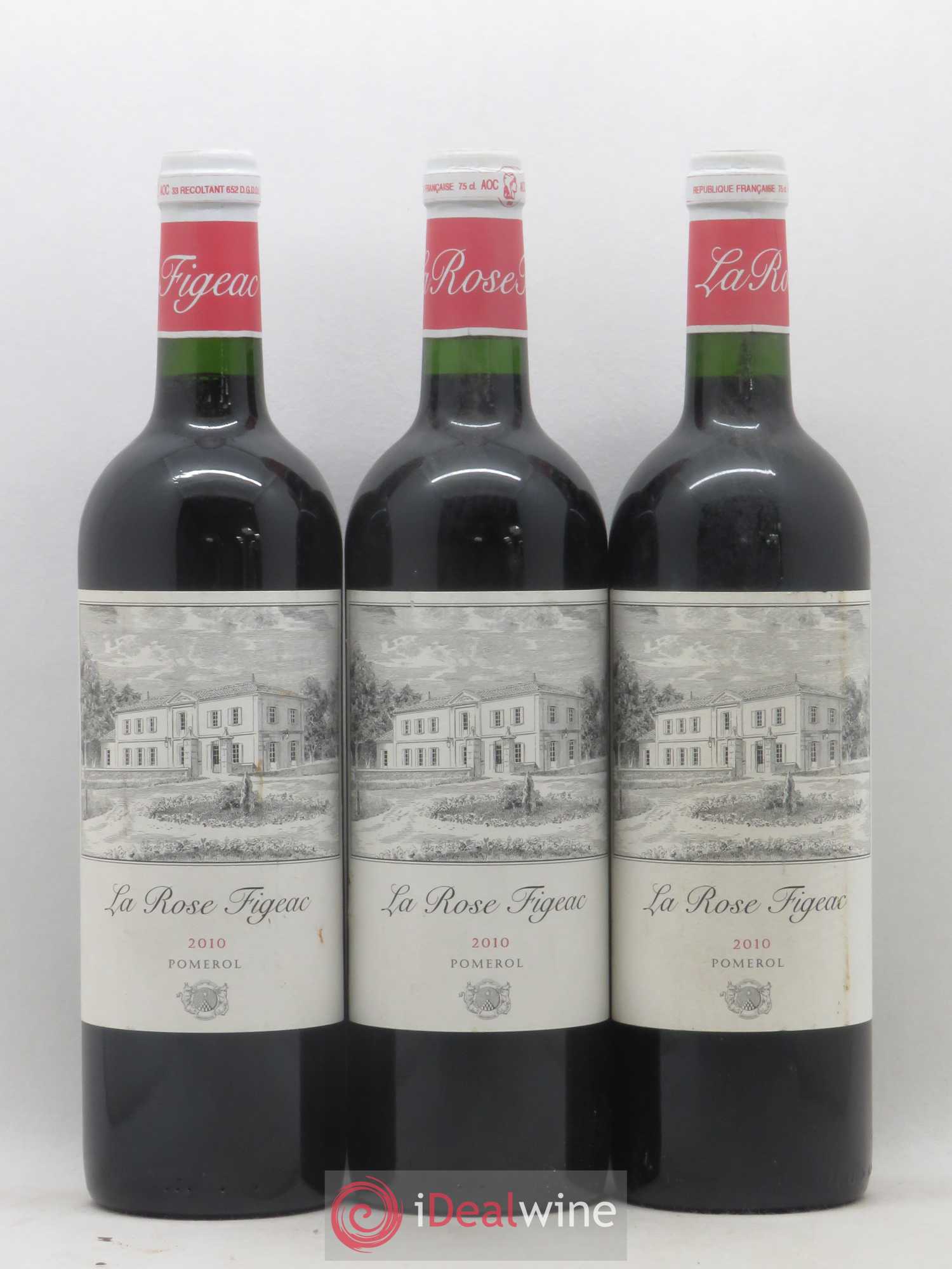 Château la Rose Figeac 2010 - Lot de 3 bouteilles - 0