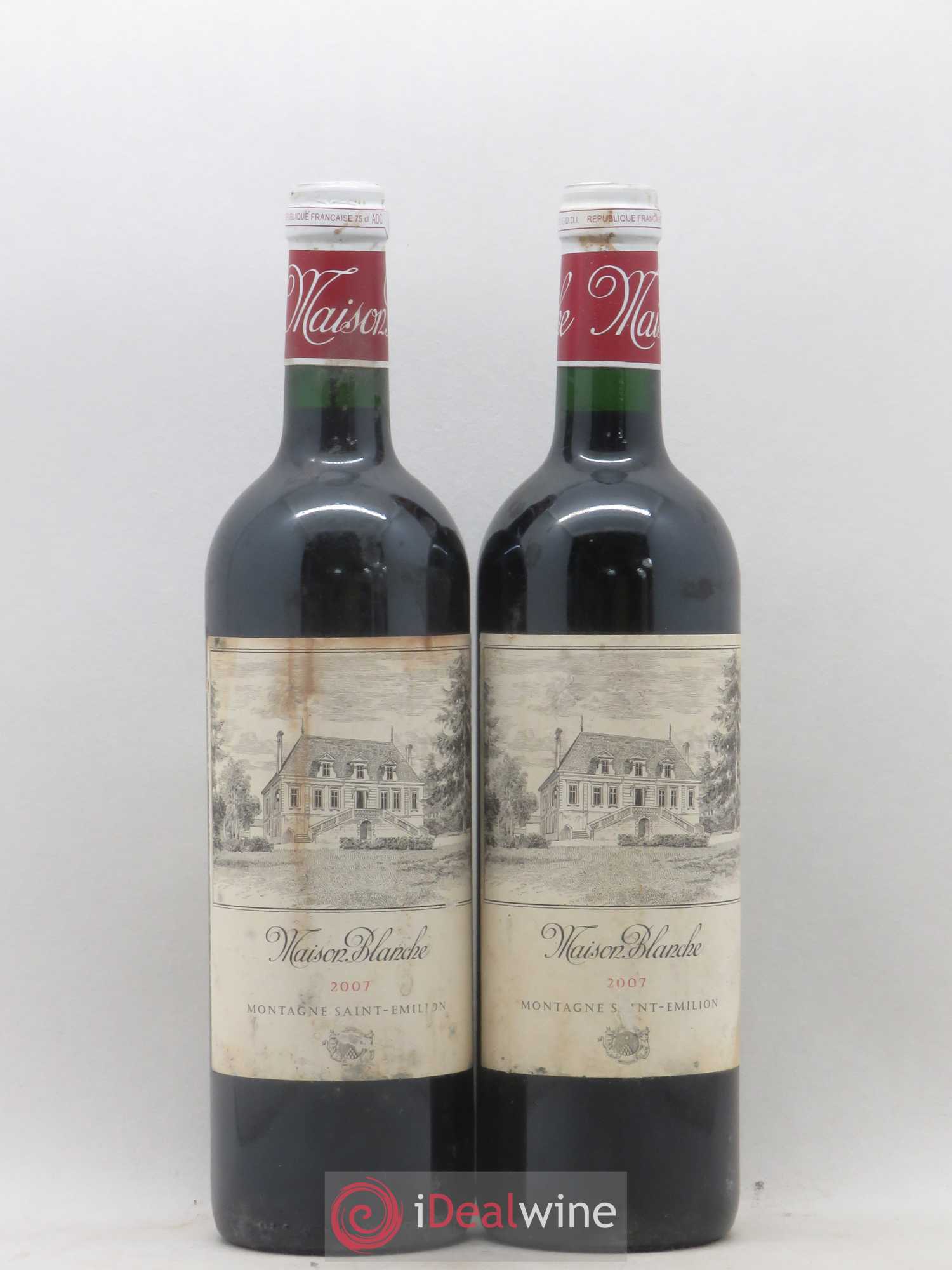 Château Maison Blanche (sans prix de réserve) 2007 - Lot de 2 bouteilles - 0
