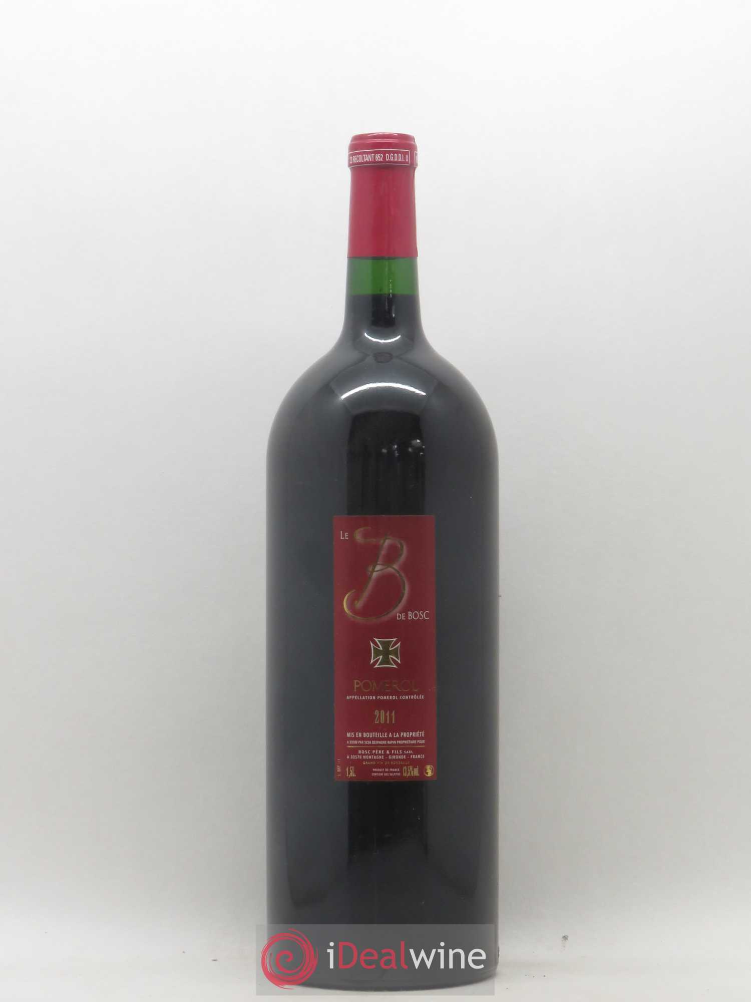 Pomerol Le B de Bosc (sans prix de réserve) 2011 - Posten von 1 Magnum - 0