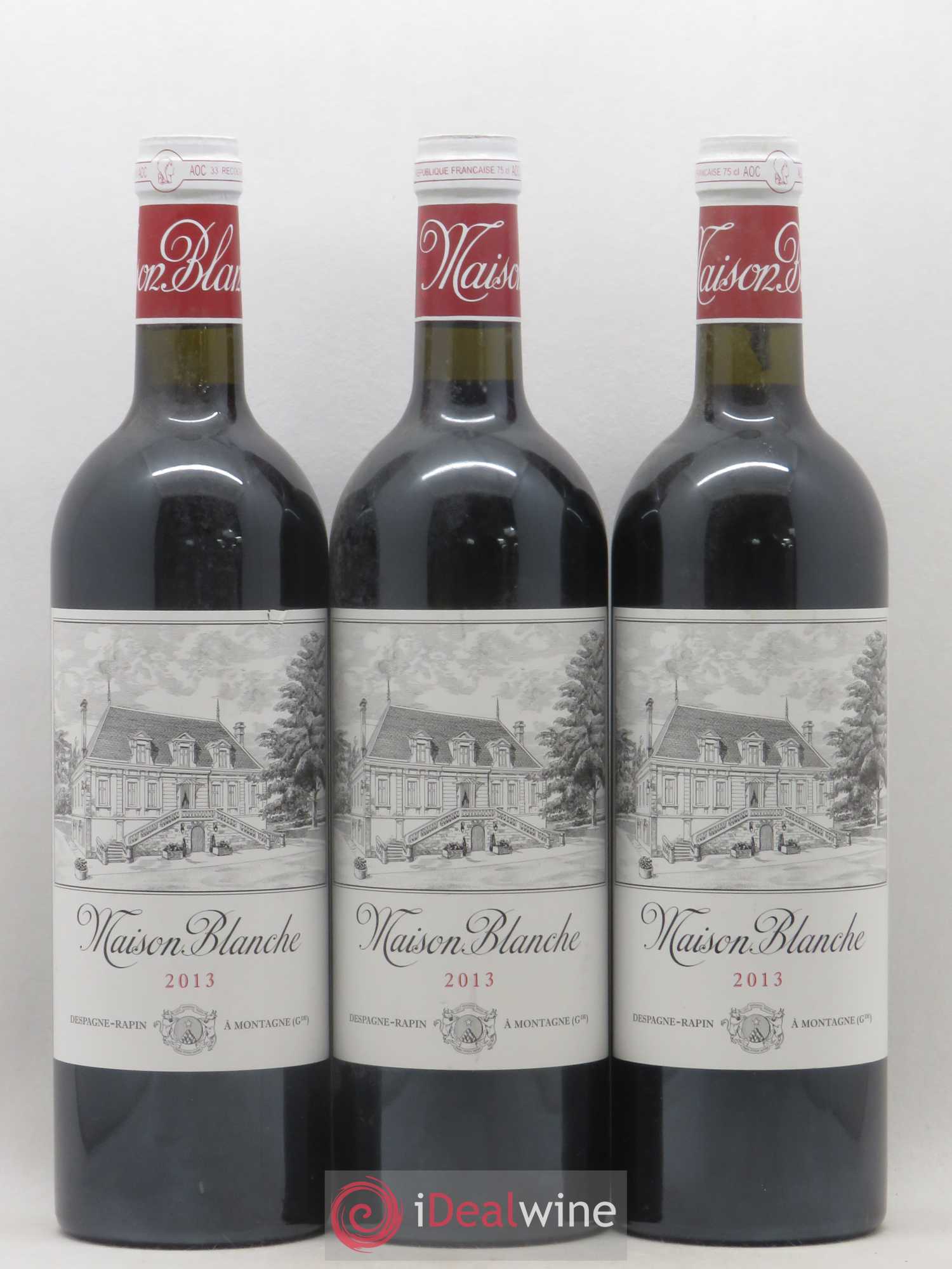 Château Maison Blanche (sans prix de réserve) 2013 - Lot de 3 bouteilles - 0
