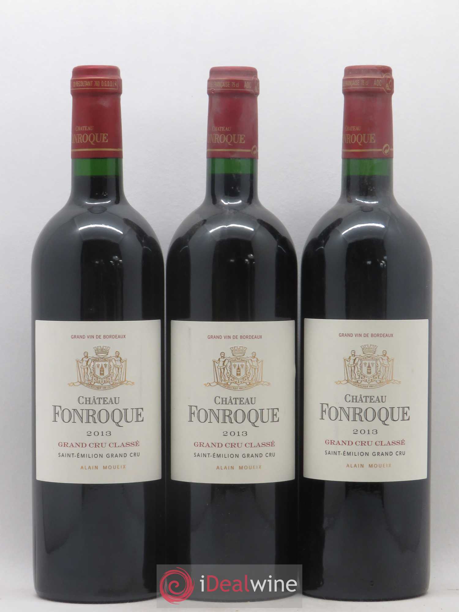 Château Fonroque Grand Cru Classé 2013 - Lot de 3 bouteilles - 0