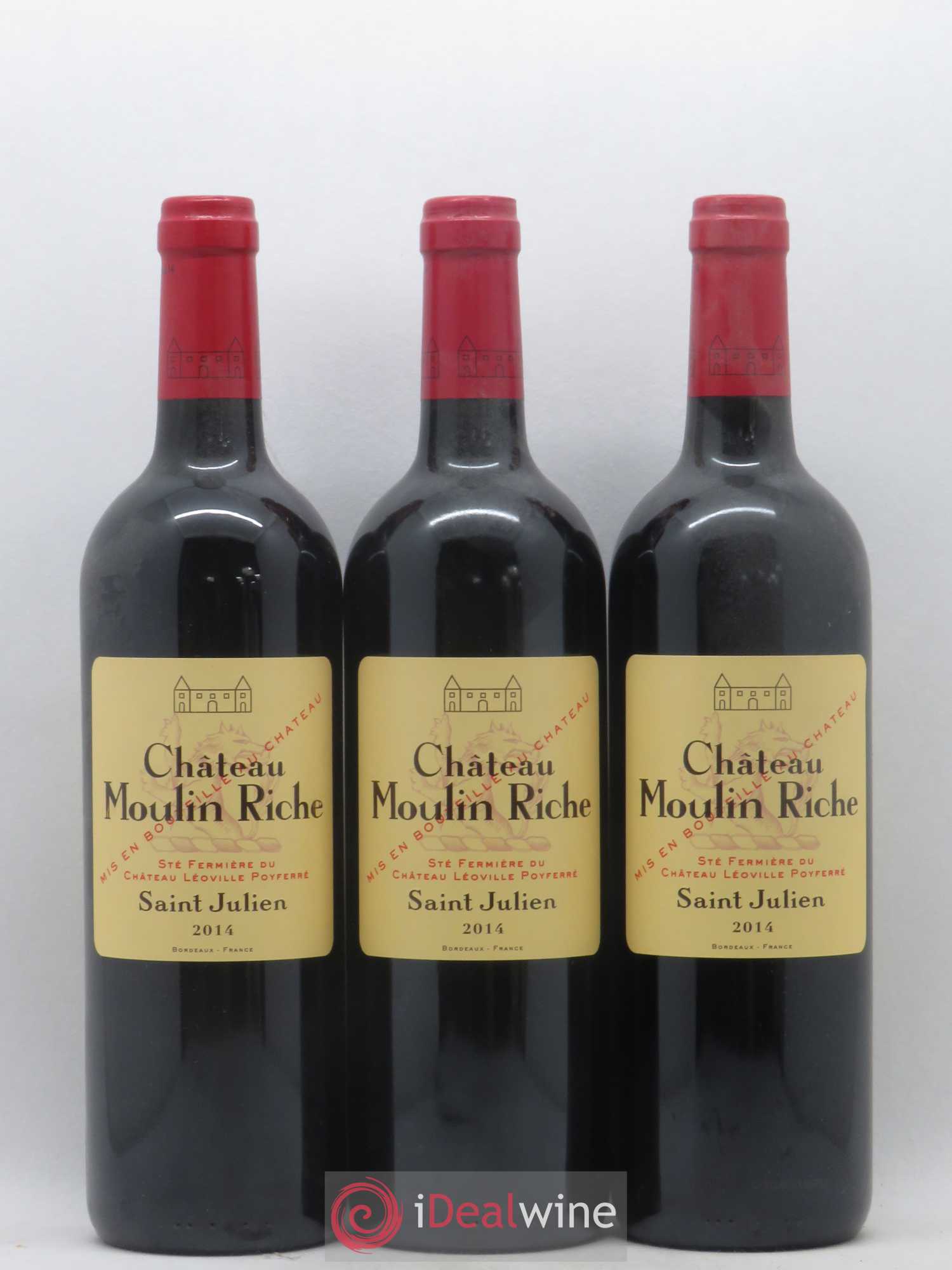 Château Moulin Riche 2014 - Lot de 3 bouteilles - 0